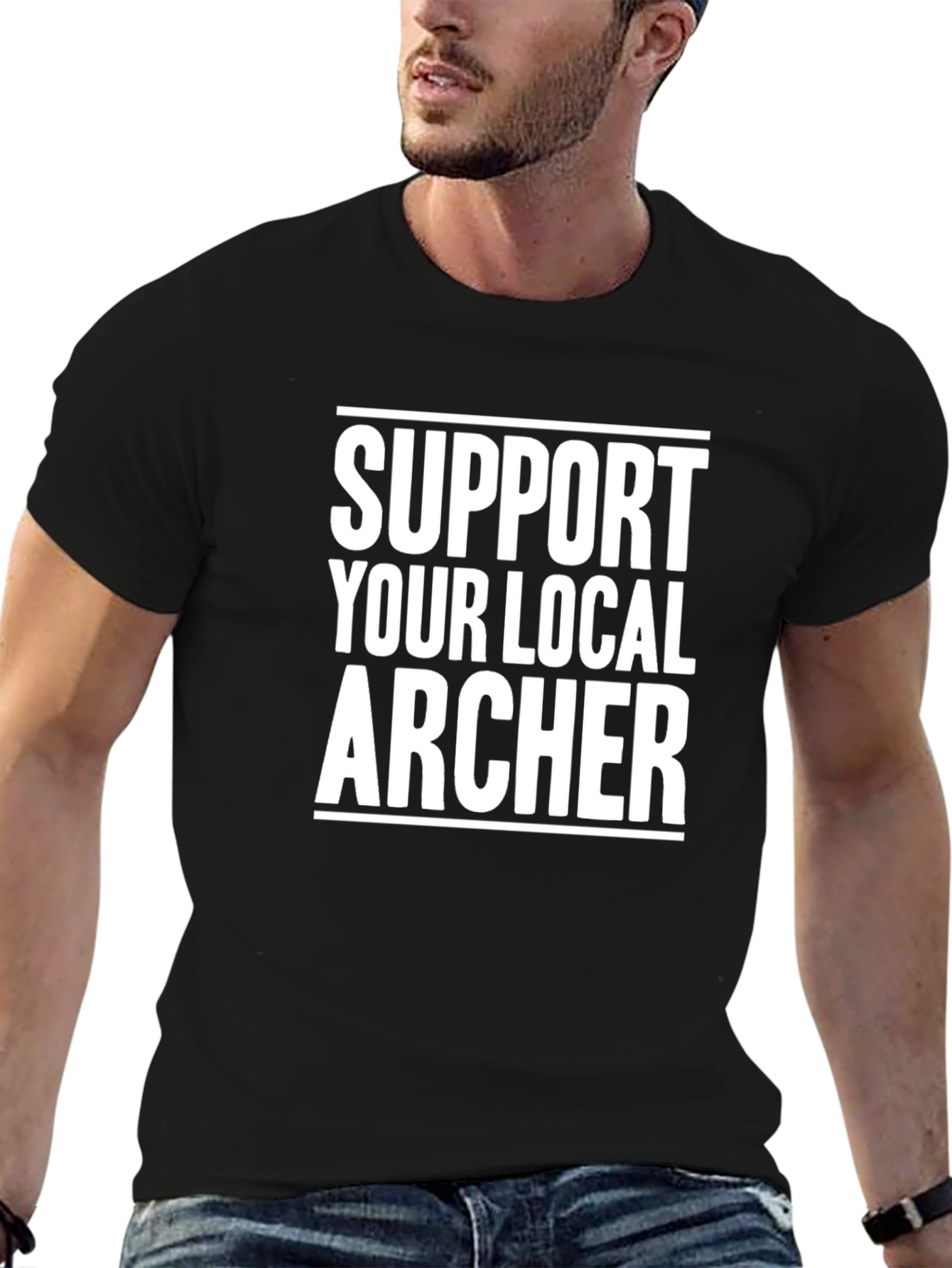 Support Your Local Archer Black T-Shirt