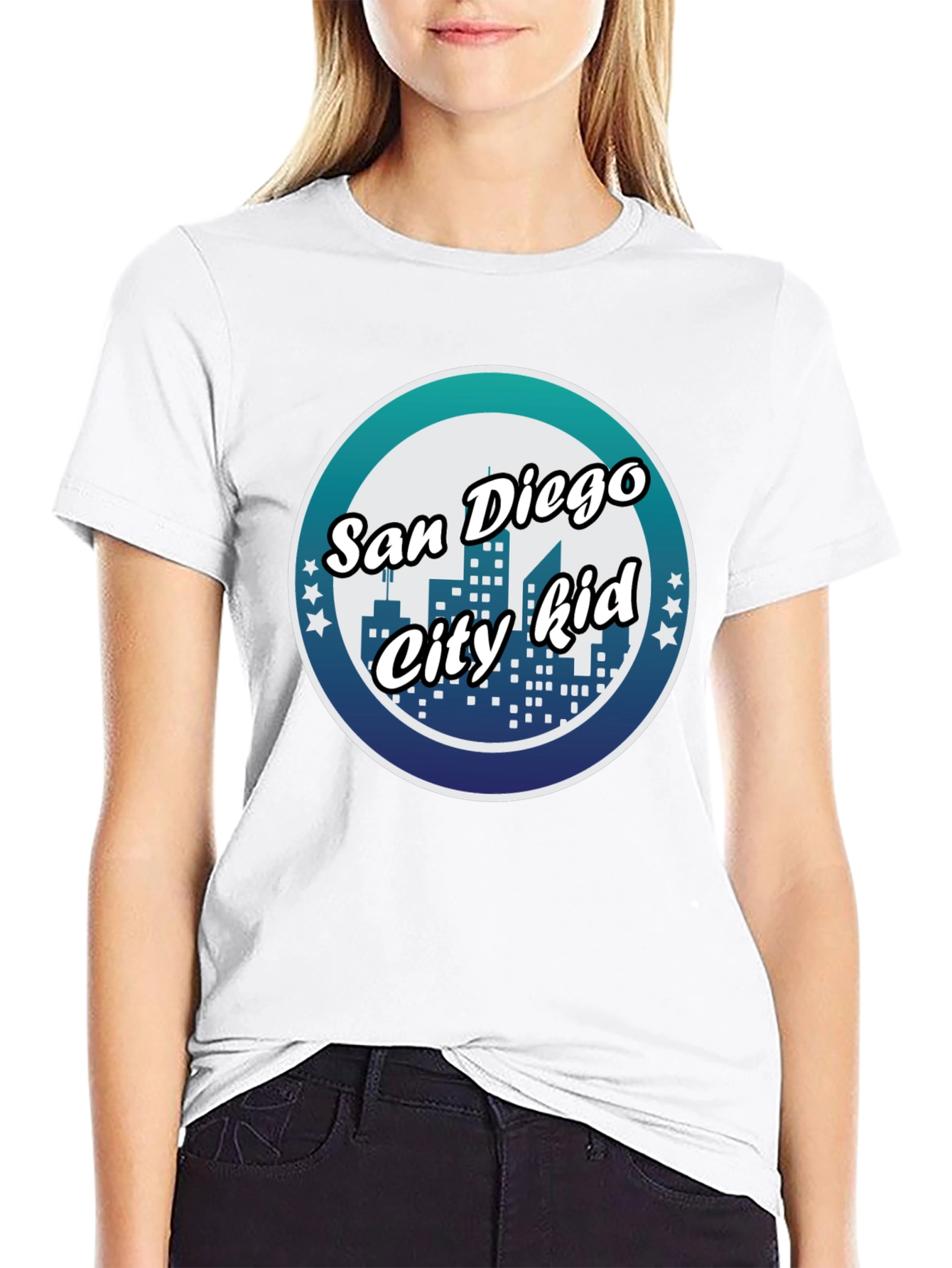 San Diego City Kid Black T-Shirt