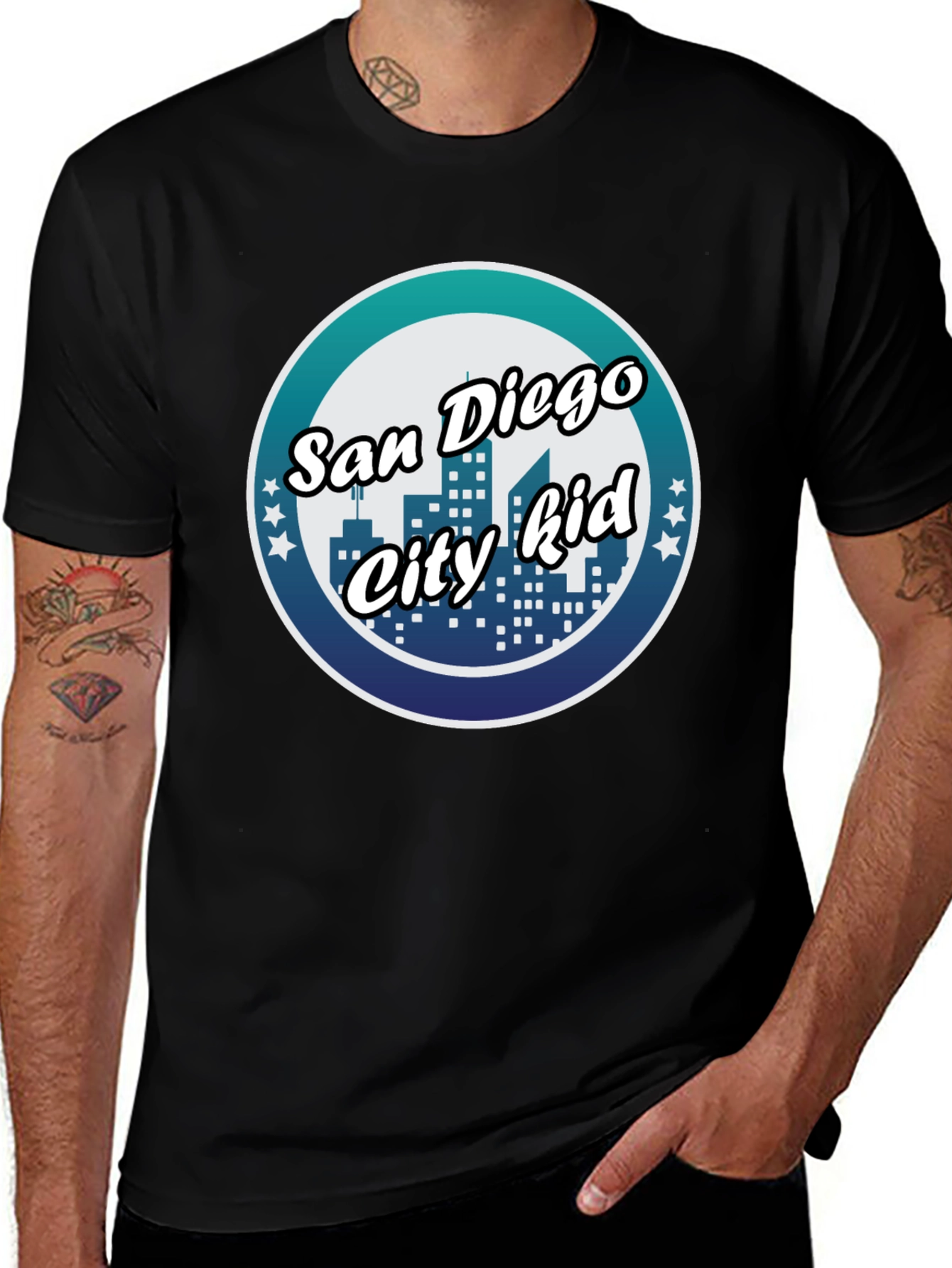 San Diego City Kid Black T-Shirt