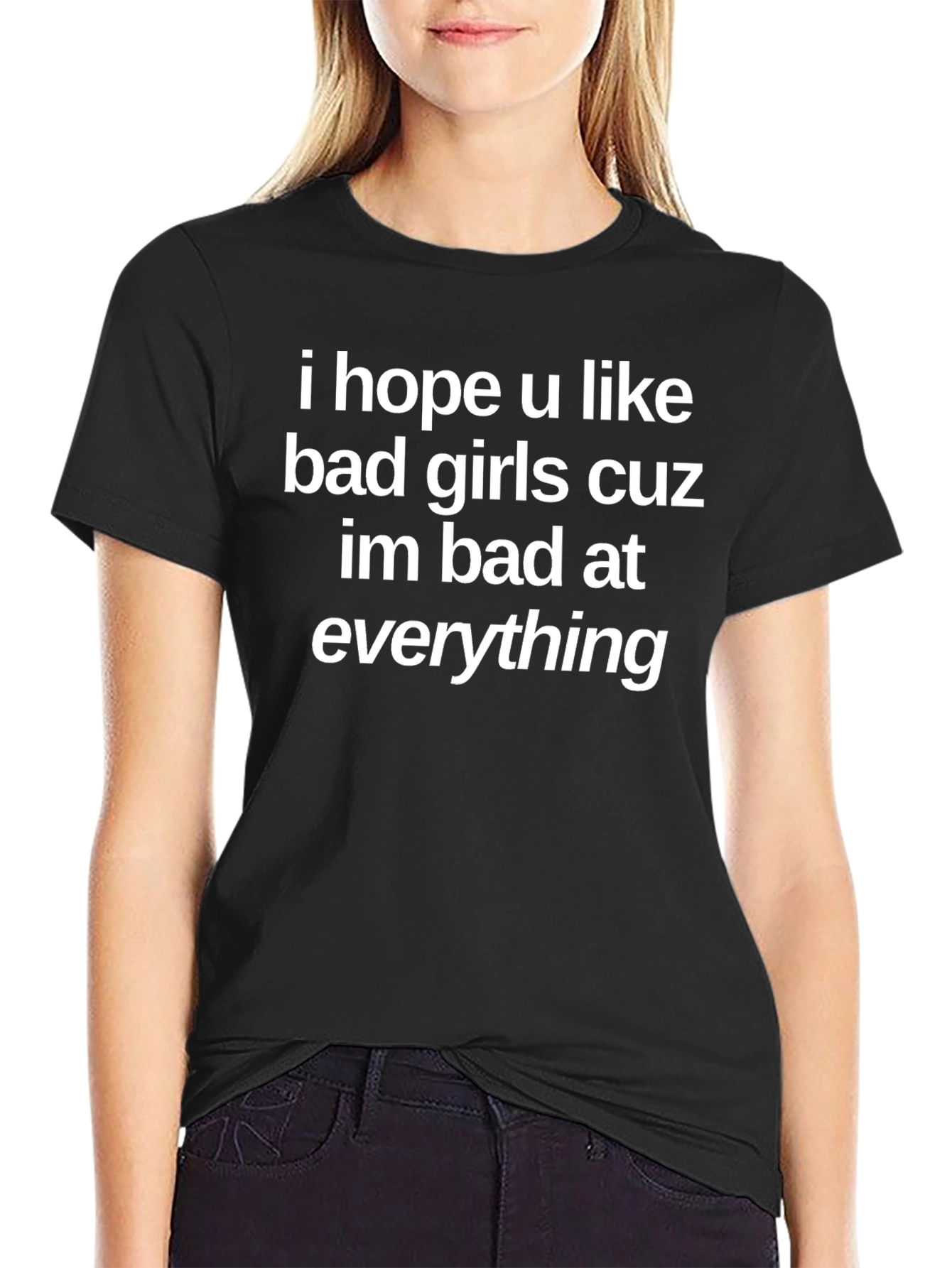 Funny Bad At Everything Black T-Shirt