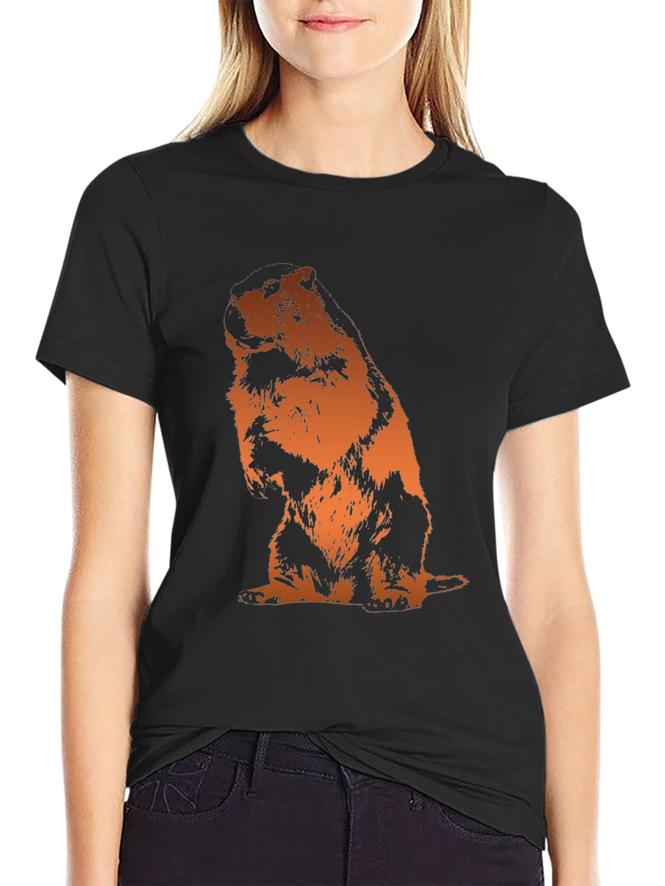 Groundhog T-Shirt - Mens Black Graphic Tee