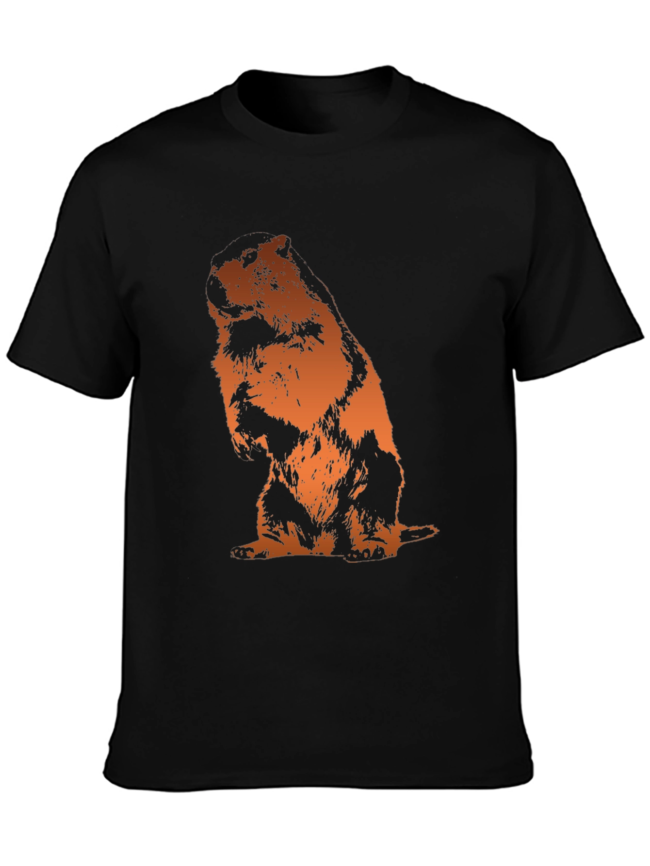 Groundhog T-Shirt - Mens Black Graphic Tee