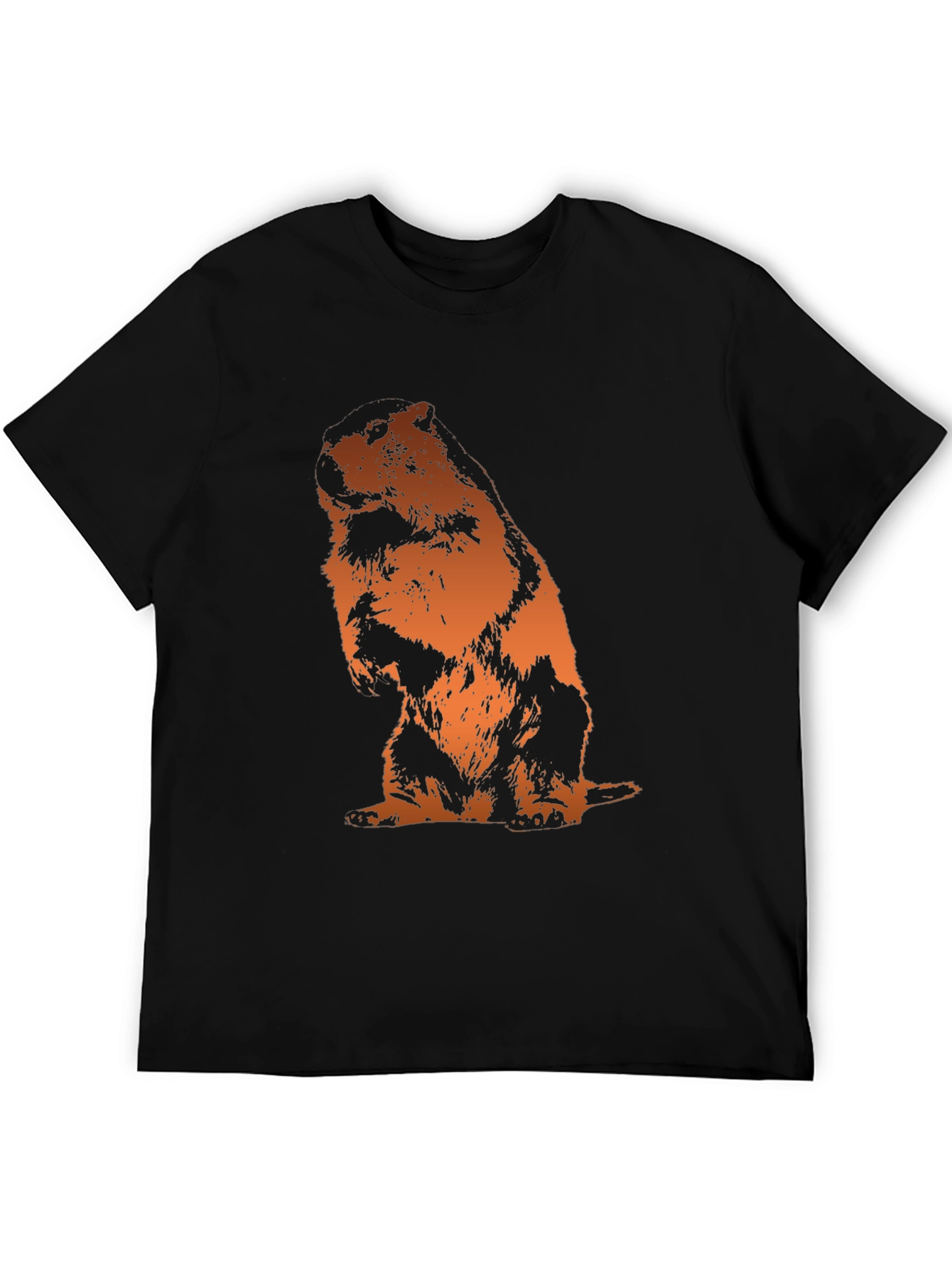 Groundhog T-Shirt - Mens Black Graphic Tee