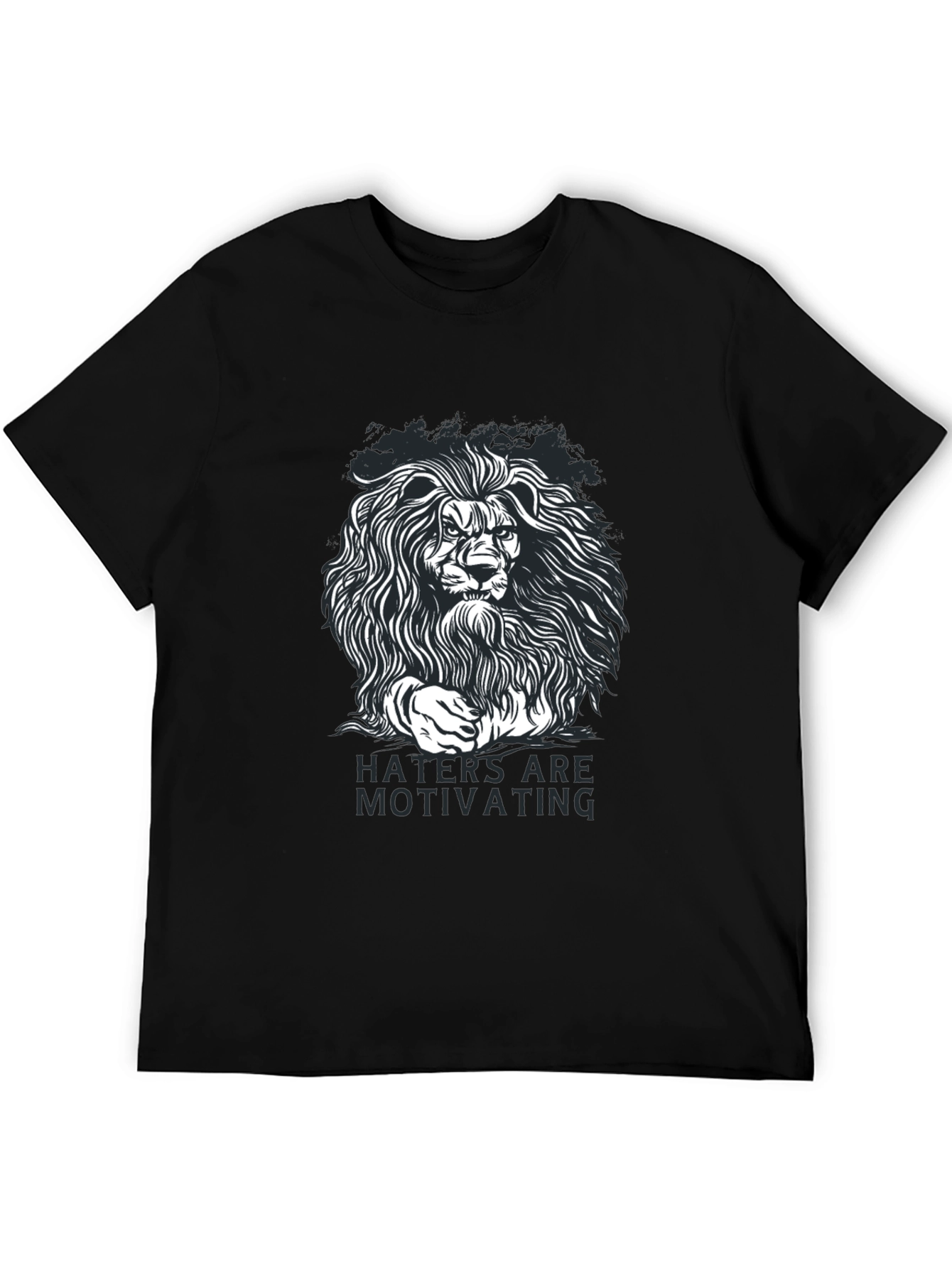 Lion Graphic T-Shirt - Haters Are Motivating