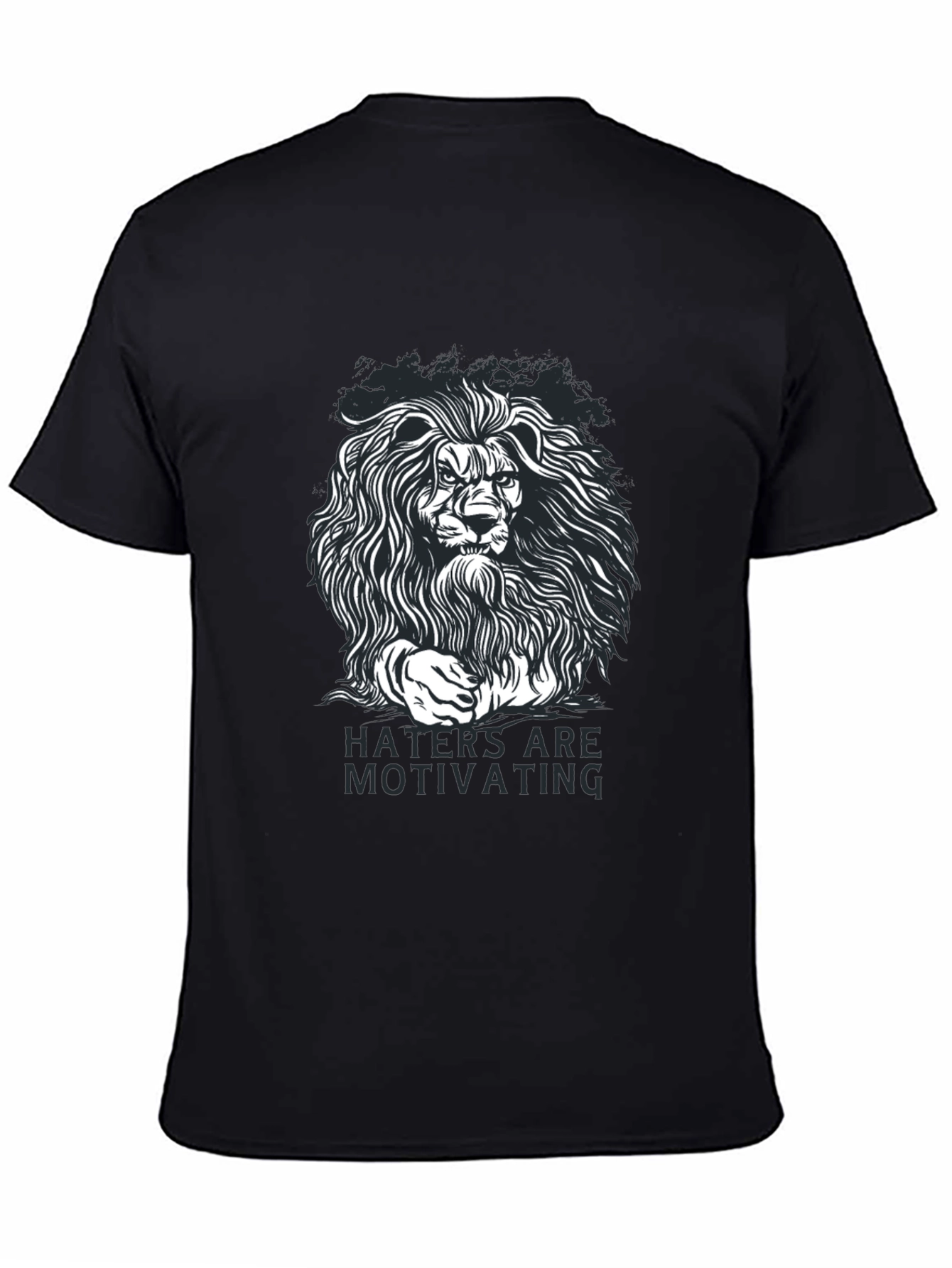 Lion Graphic T-Shirt - Haters Are Motivating