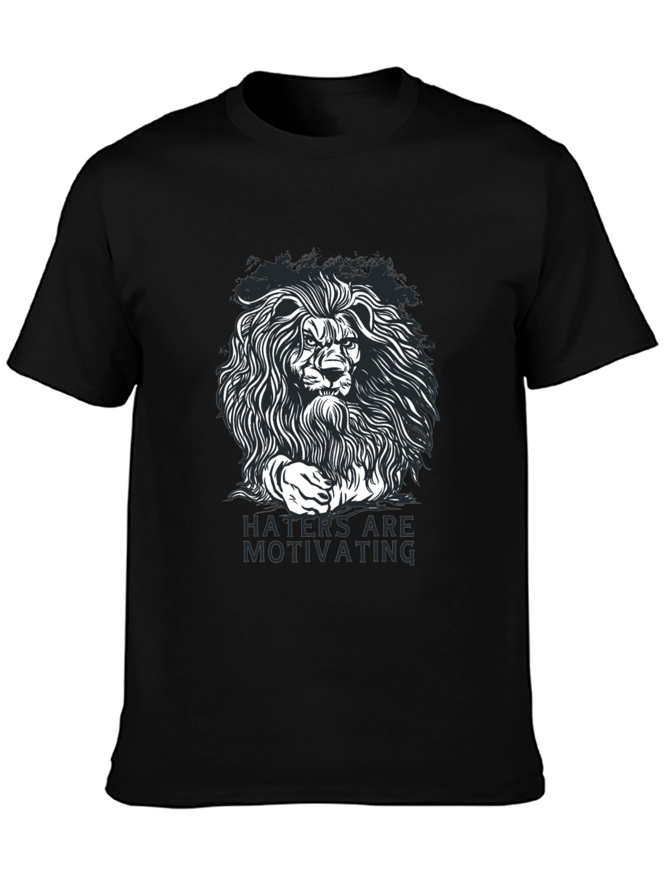 Lion Graphic T-Shirt - Haters Are Motivating
