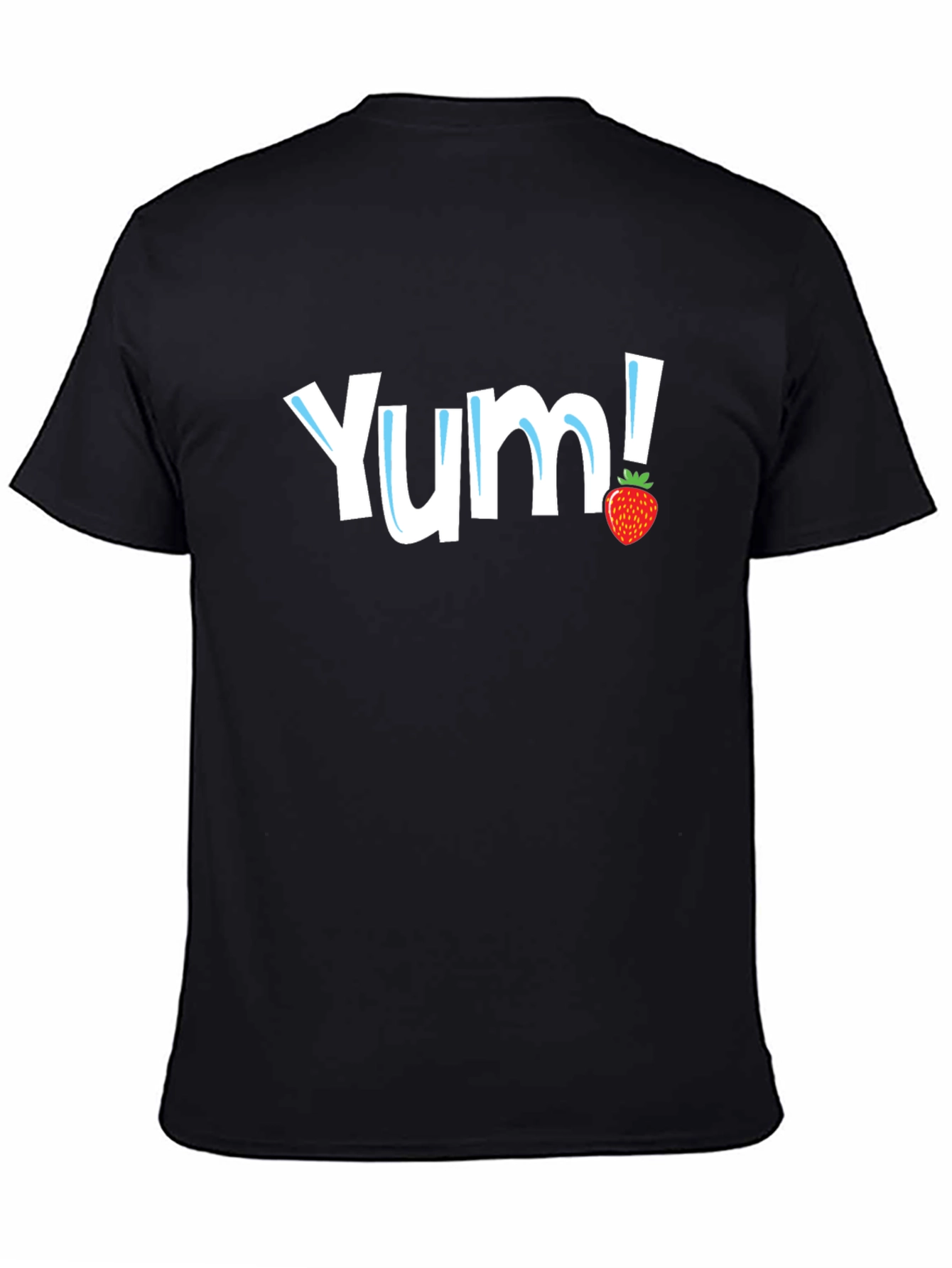 Yum! Strawberry Graphic Tee - Black