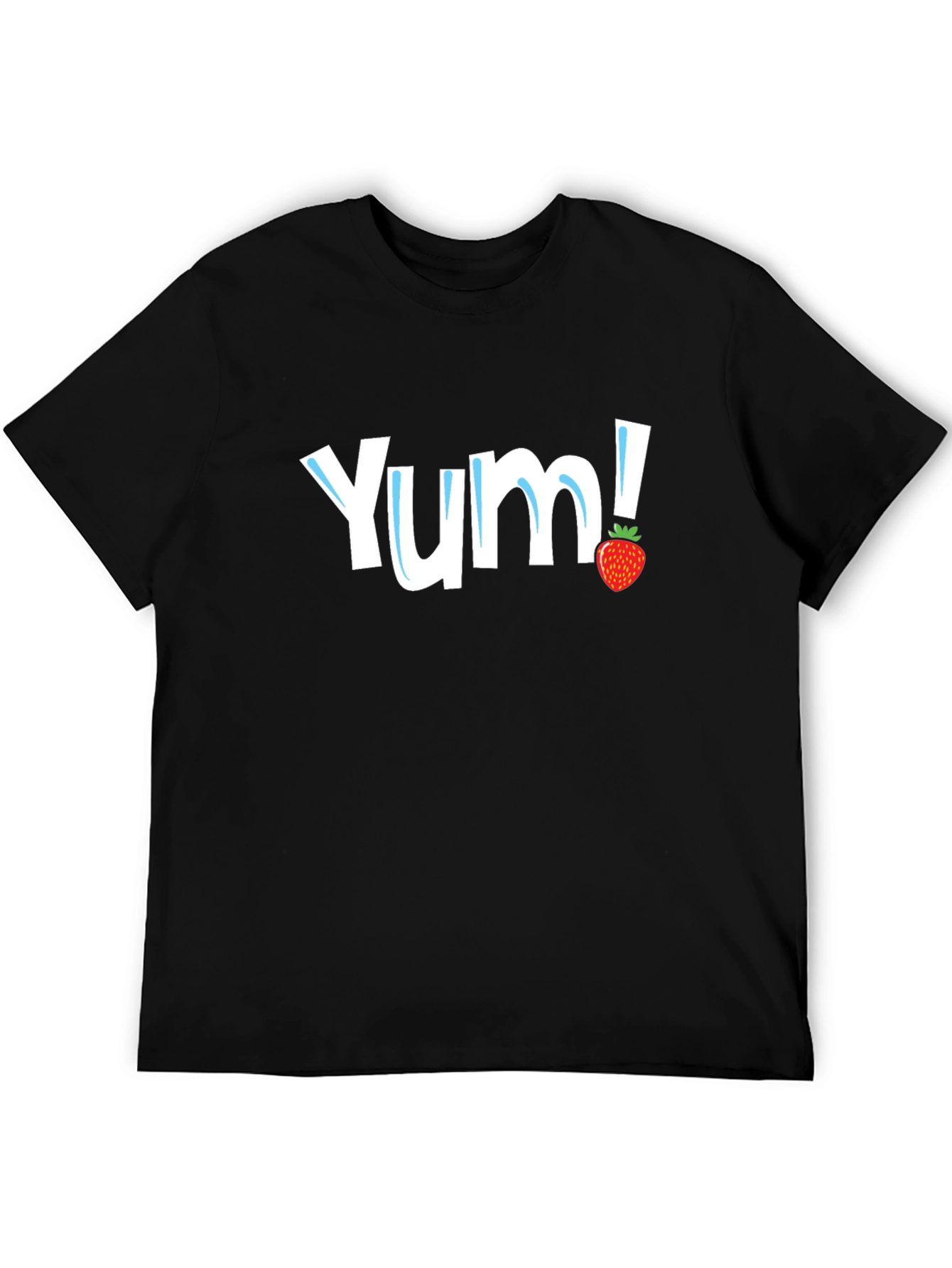 Yum! Strawberry Graphic Tee - Black