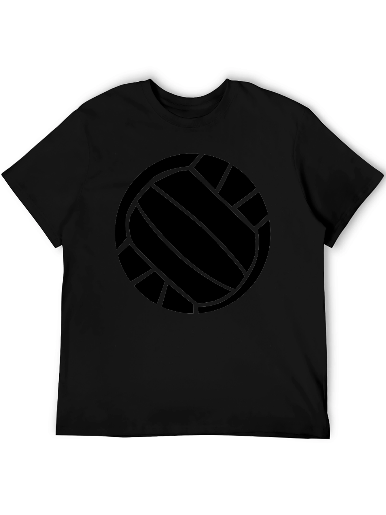 Black Volleyball Graphic T-Shirt