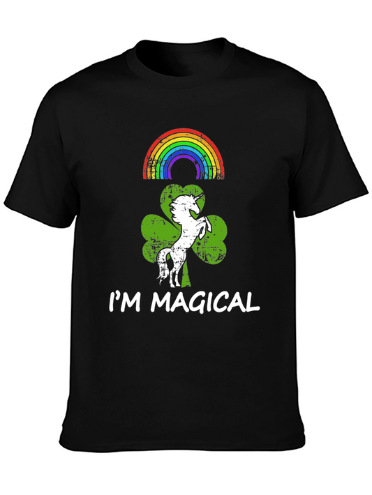 Magical St. Patricks Day Unicorn Rainbow T-Shirt