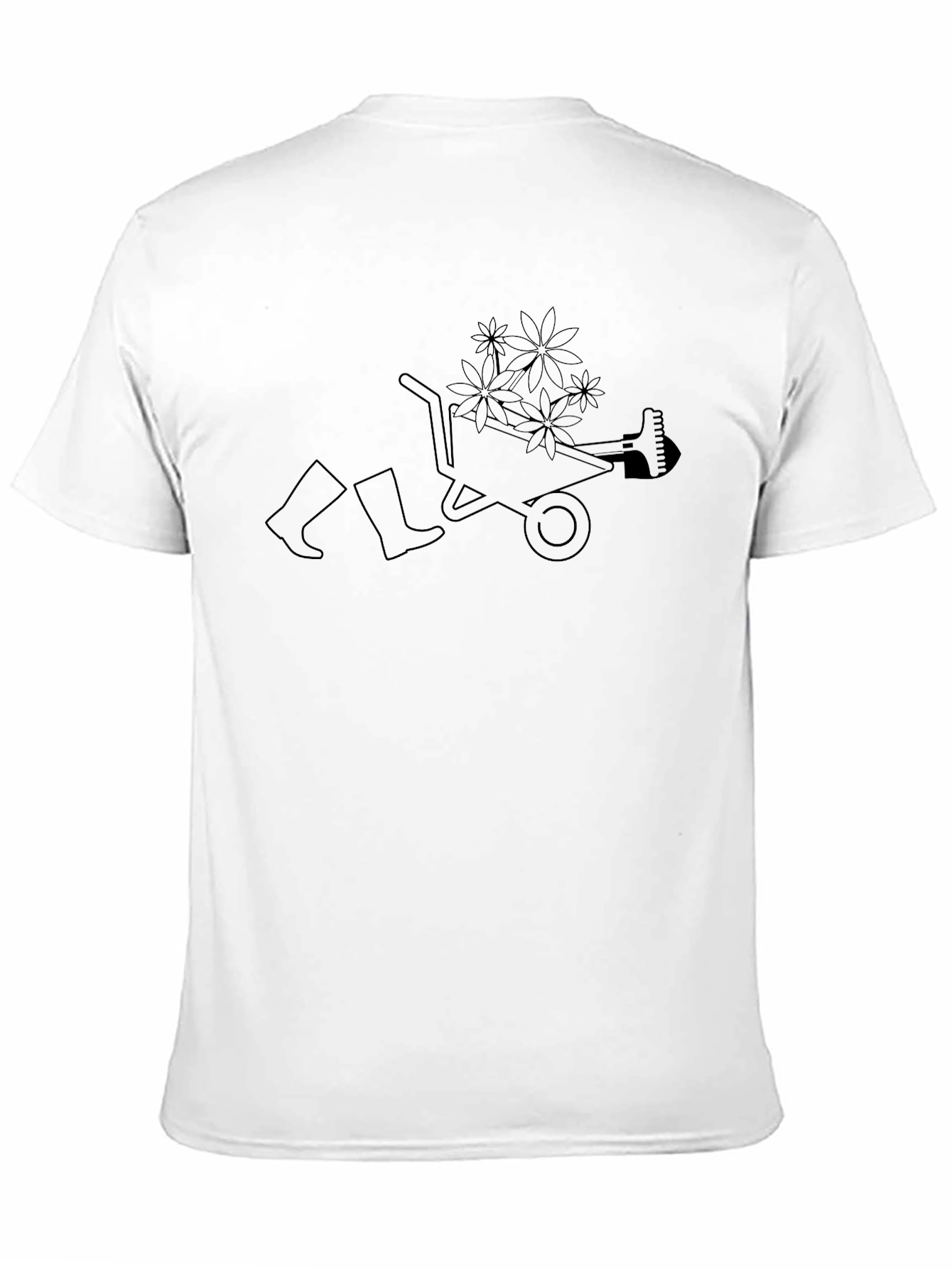 Gardeners Delight Tee: Wheelbarrow of Flowers