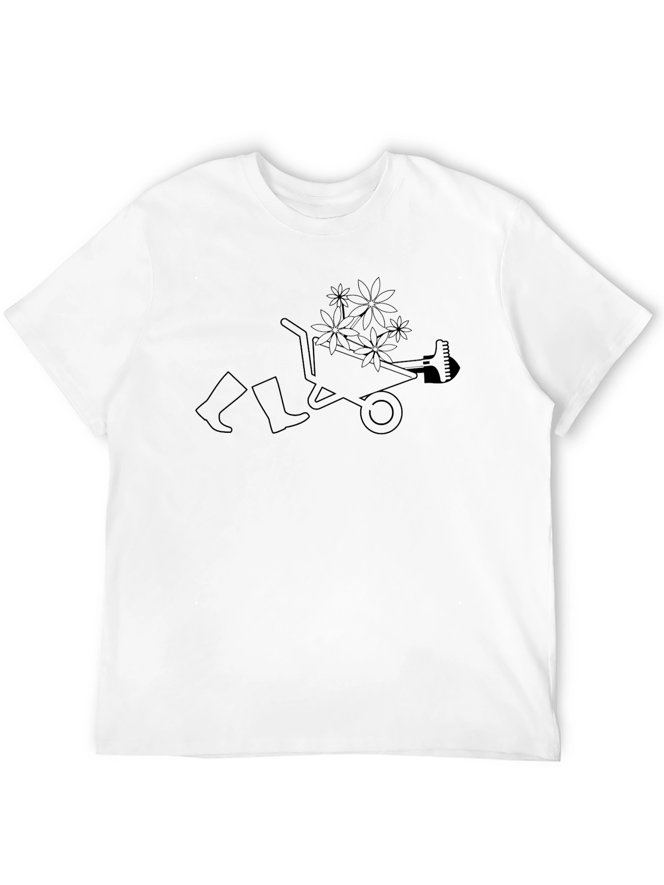 Gardeners Delight Tee: Wheelbarrow of Flowers