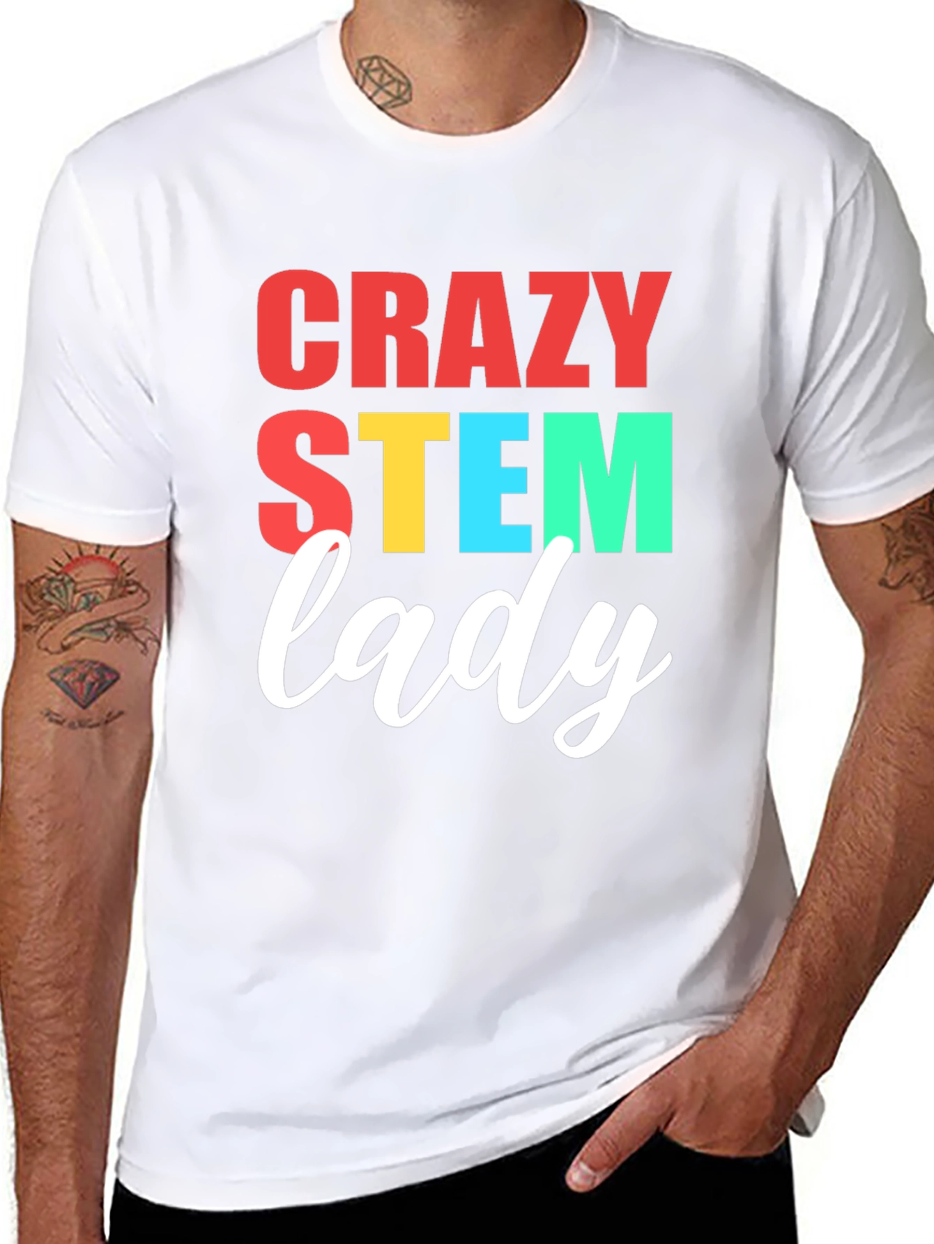Crazy STEM Lady T-Shirt - Science Tee