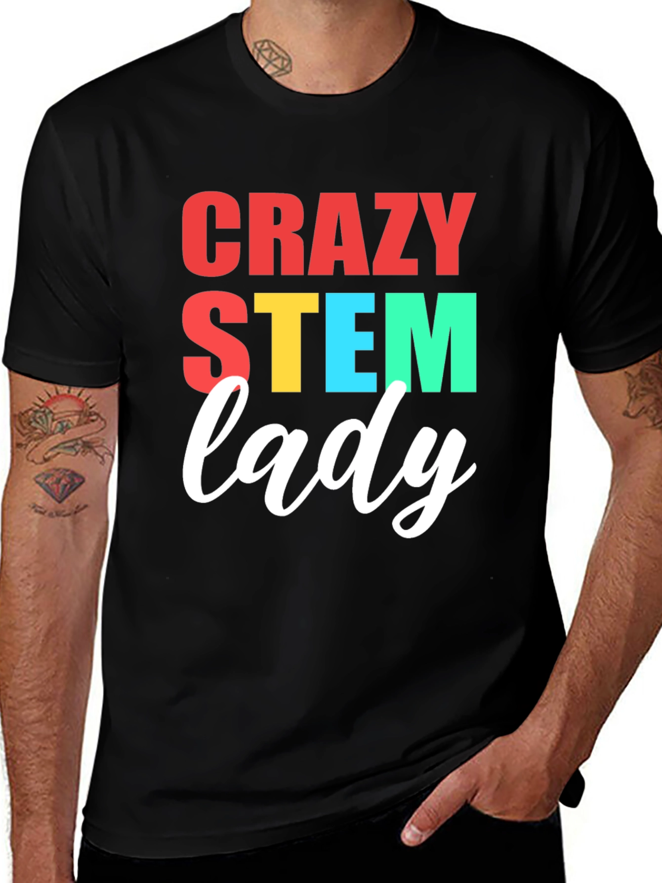 Crazy STEM Lady T-Shirt - Science Tee