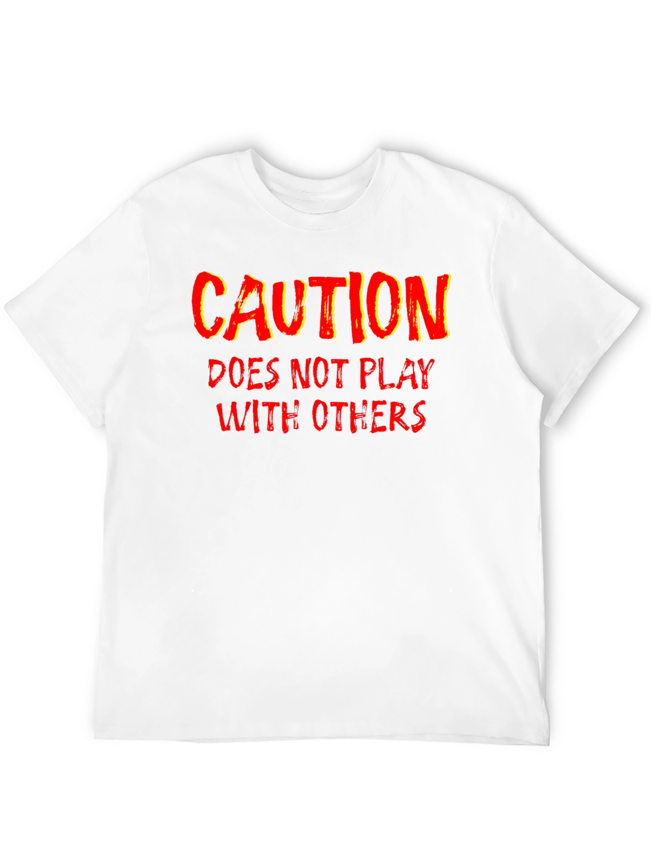 Caution Funny Graphic T-Shirt