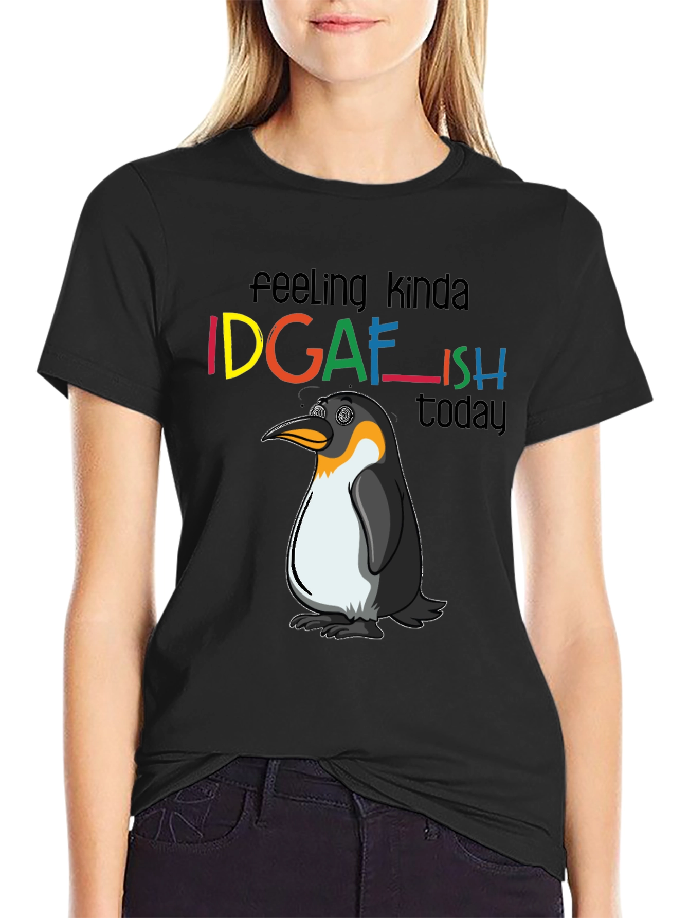 IDGAFish T-Shirt: Funny Penguin Graphic Tee