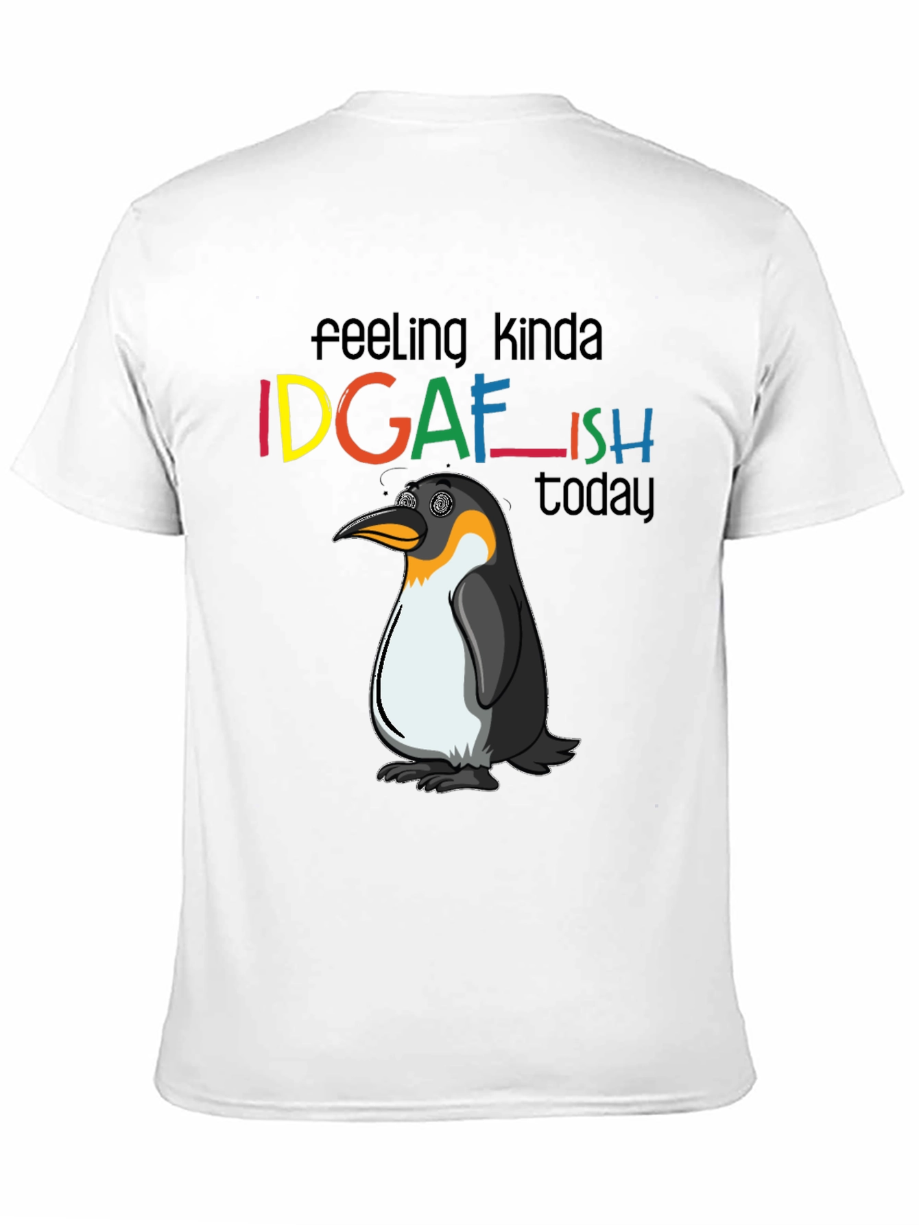 IDGAFish T-Shirt: Funny Penguin Graphic Tee