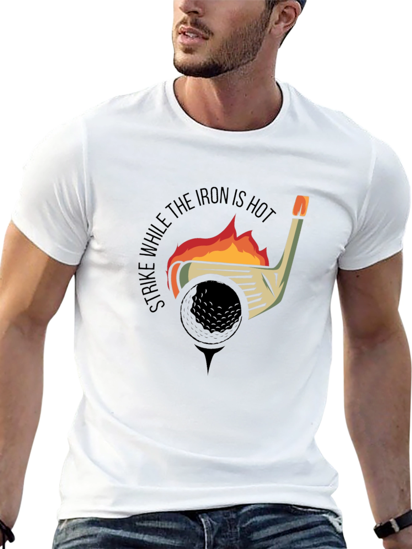 Strike While the Iron is Hot Golf T-Shirt