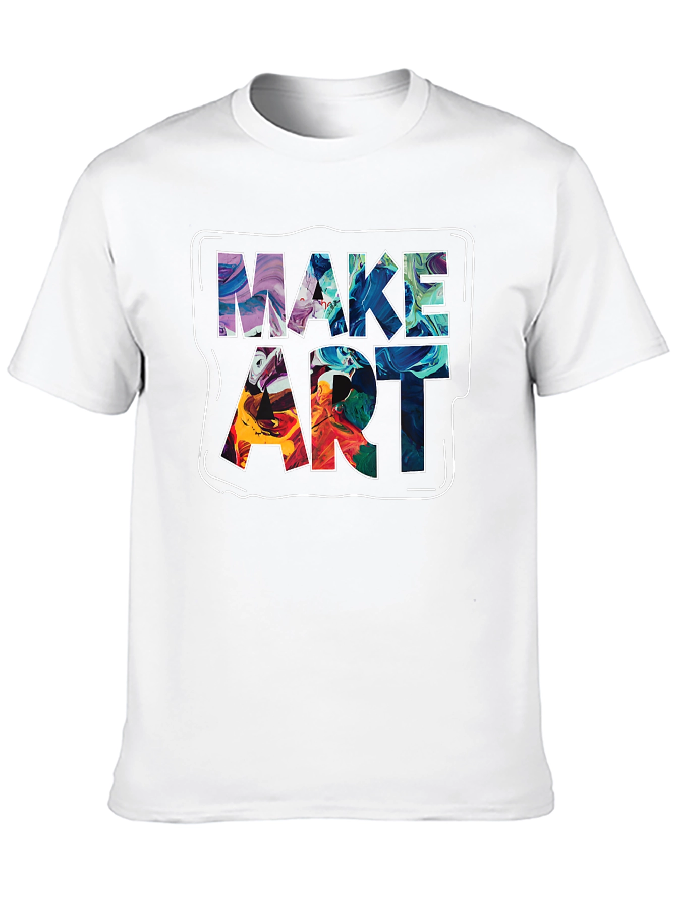 Make Art Graphic Tee - Unique Creative Design