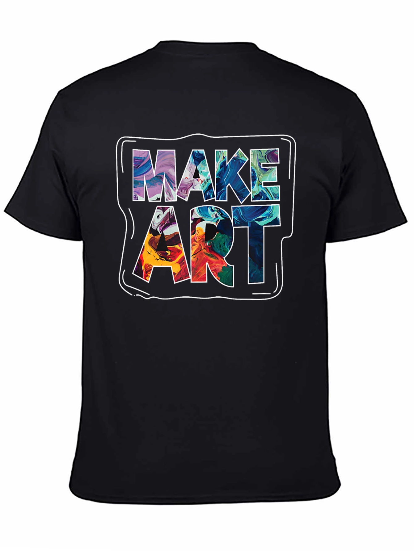 Make Art Graphic Tee - Unique Creative Design