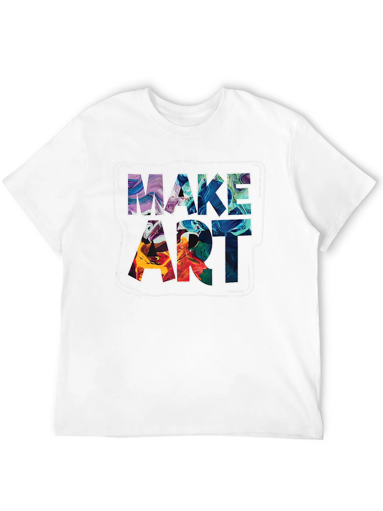 Make Art Graphic Tee - Unique Creative Design