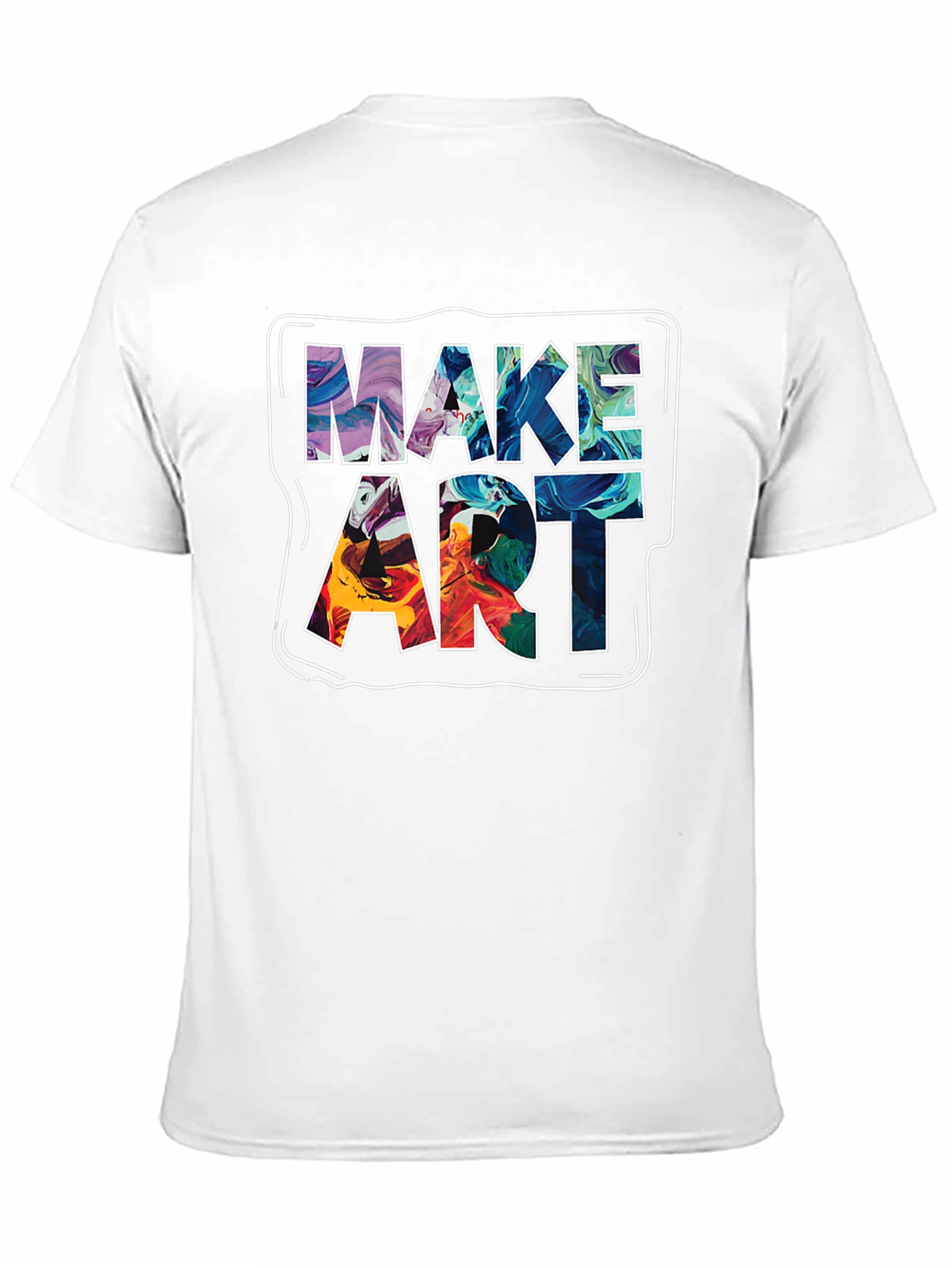 Make Art Graphic Tee - Unique Creative Design