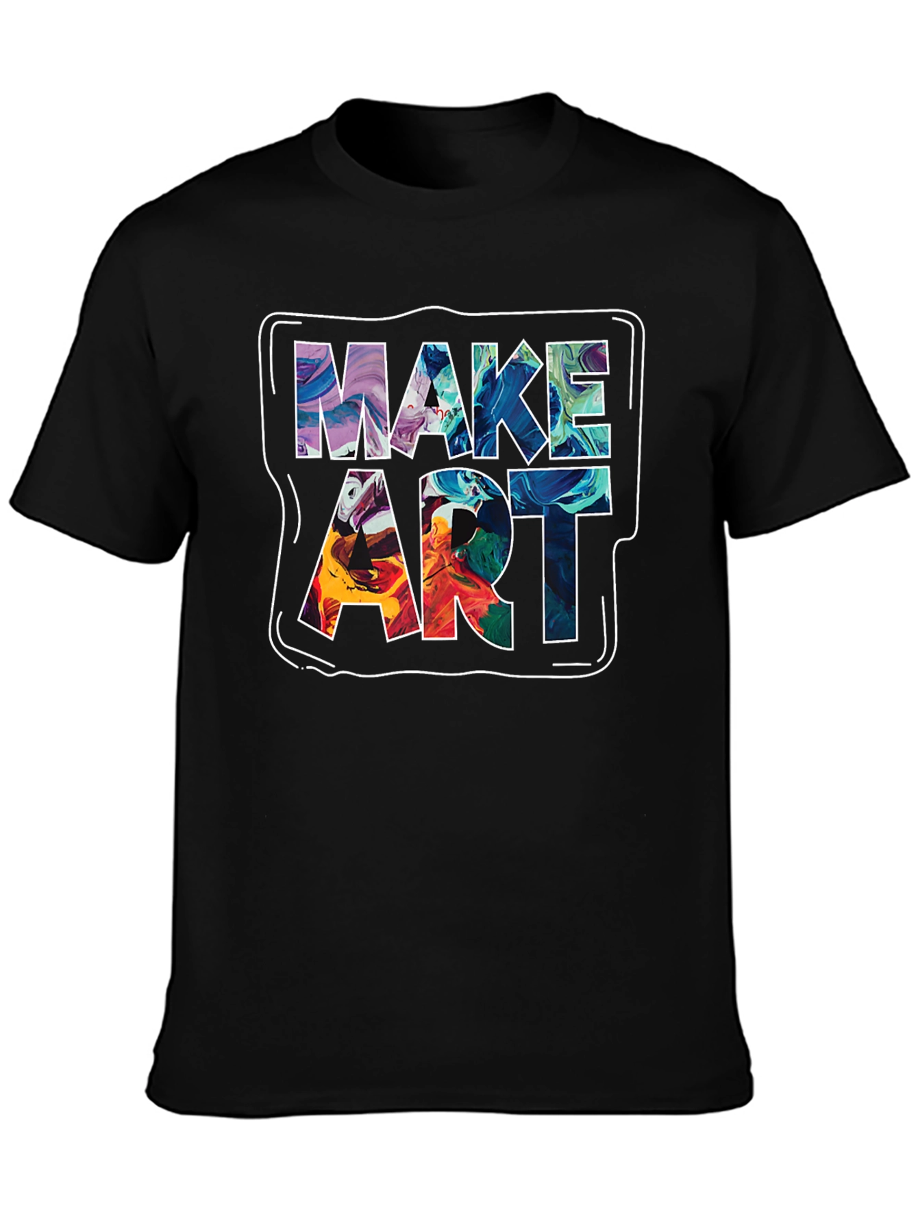 Make Art Graphic Tee - Unique Creative Design