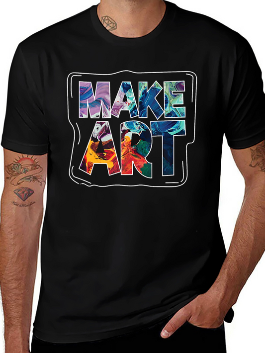 Make Art Graphic Tee - Unique Creative Design