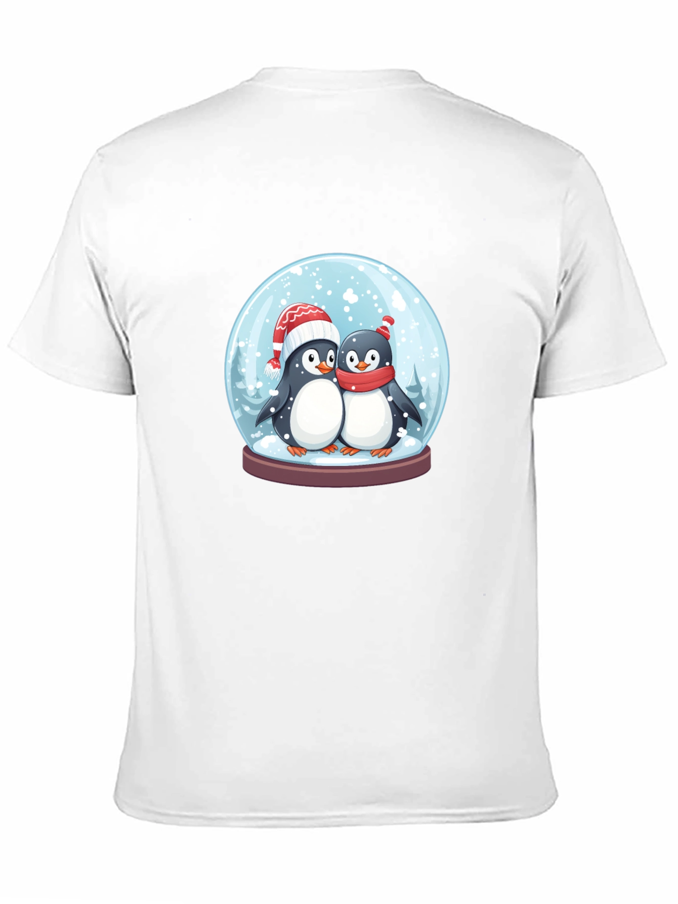 Cute Penguin Snow Globe Graphic Tee