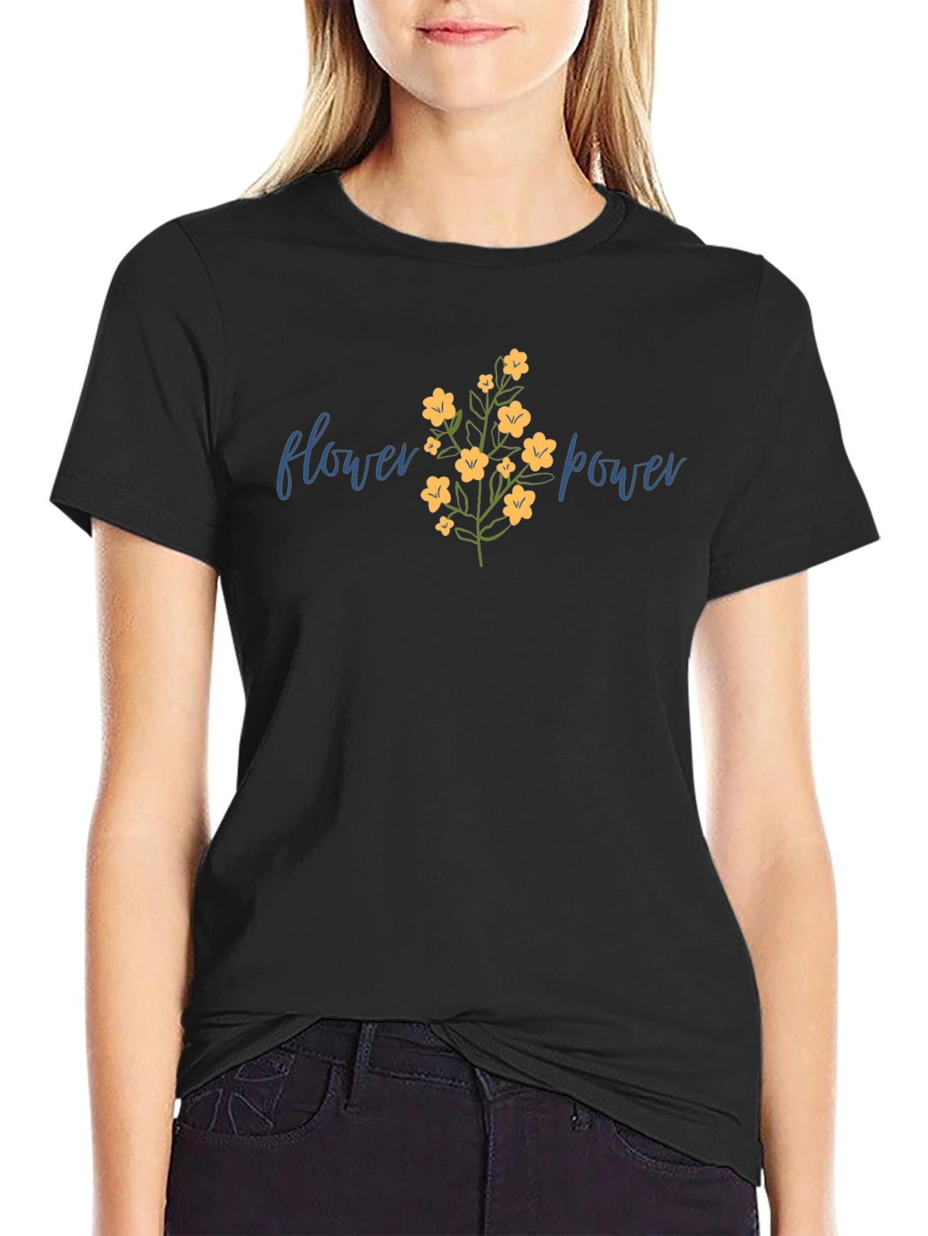 Flower Power Graphic Tee - Stylish Comfort