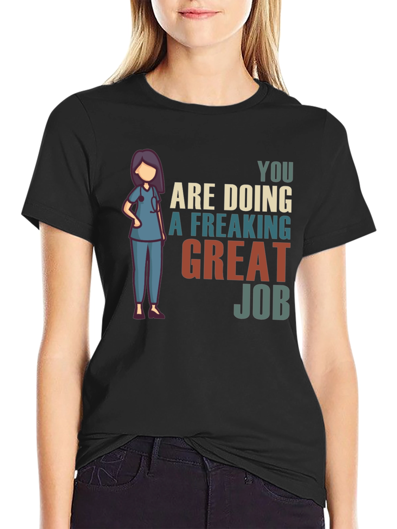 Nurse Great Job Graphic T-Shirt