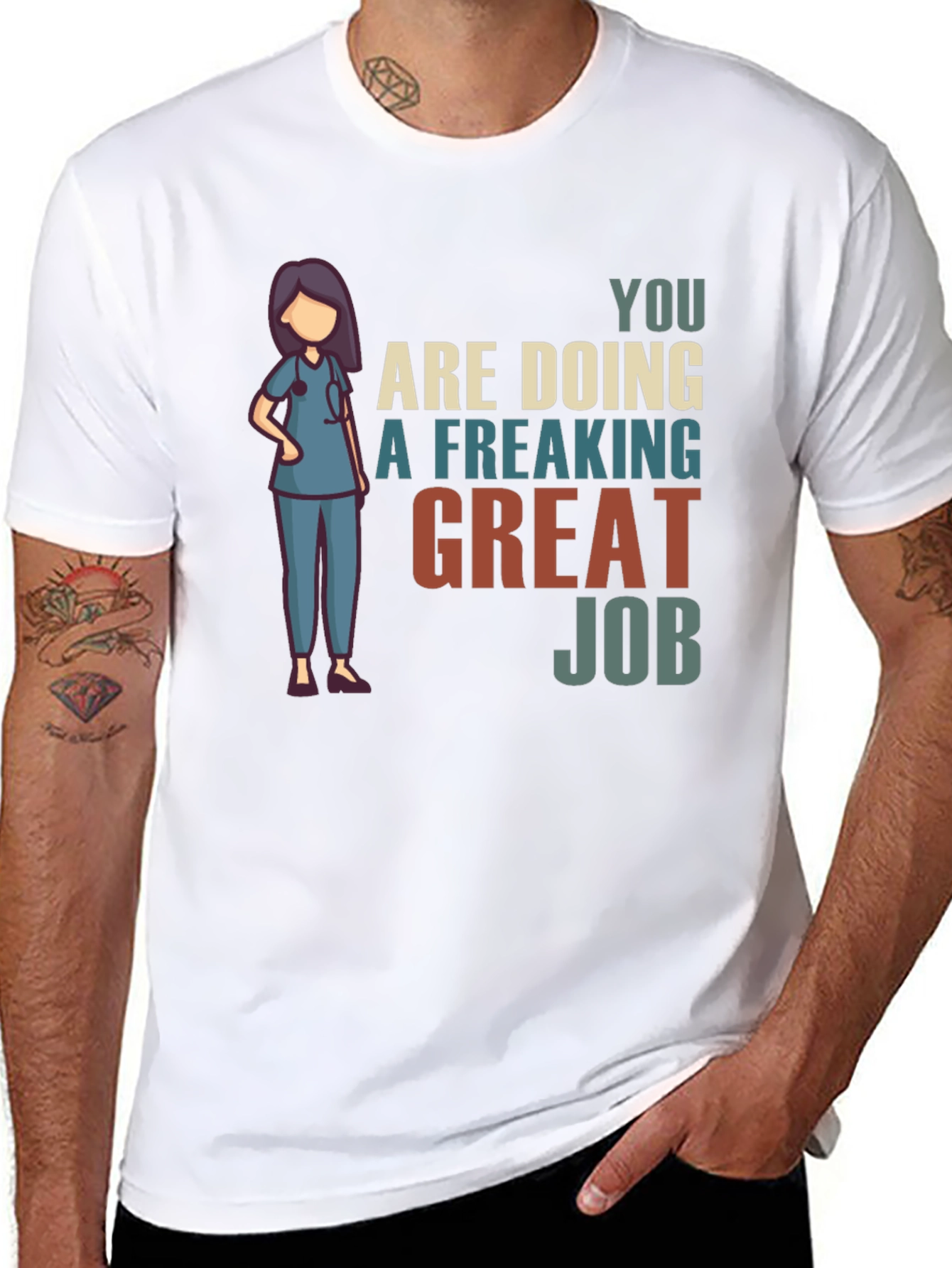 Nurse Great Job Graphic T-Shirt