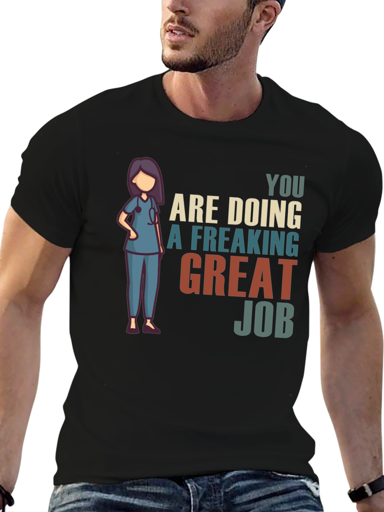 Nurse Great Job Graphic T-Shirt