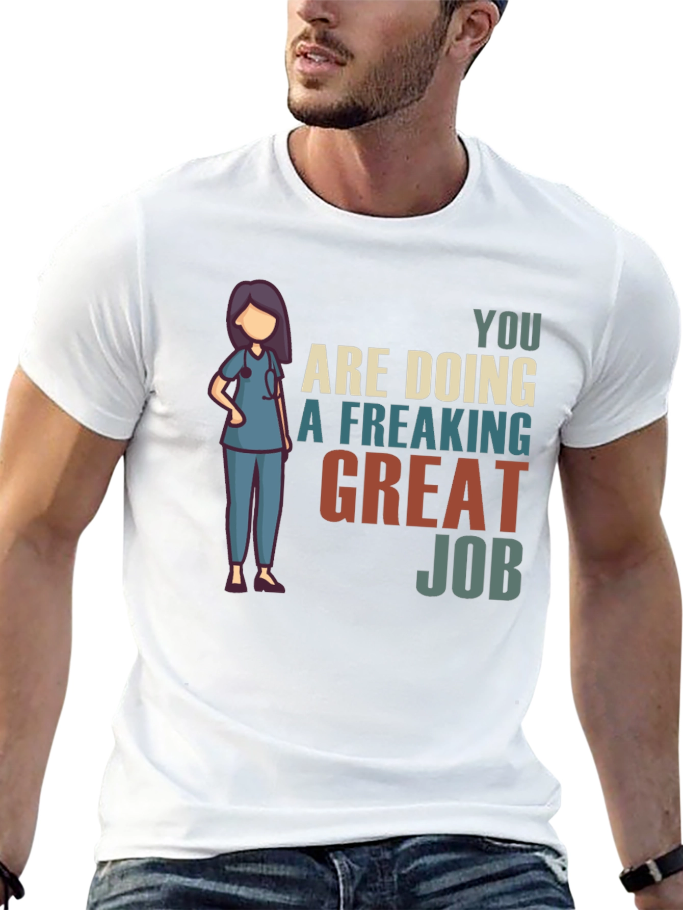 Nurse Great Job Graphic T-Shirt