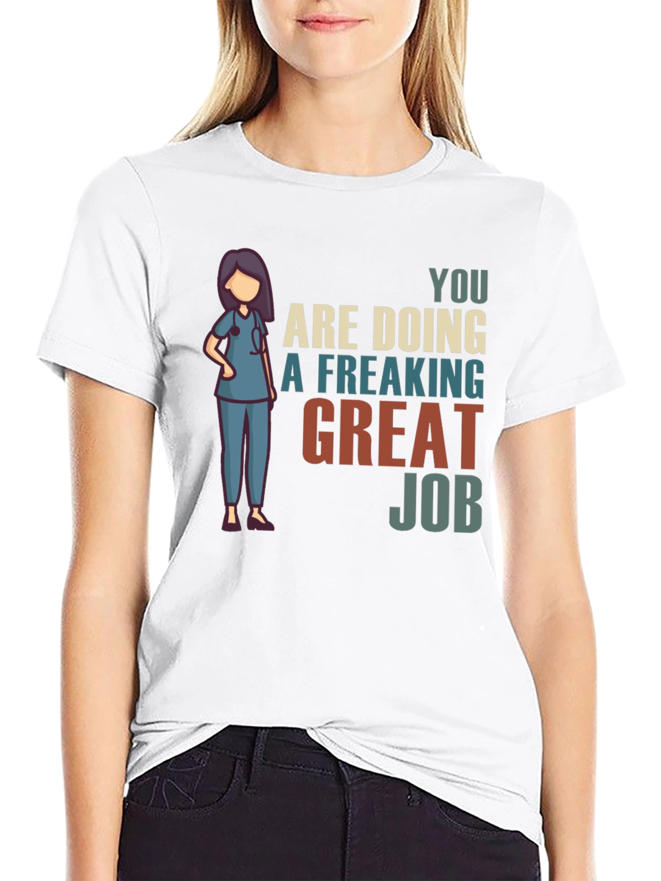 Nurse Great Job Graphic T-Shirt