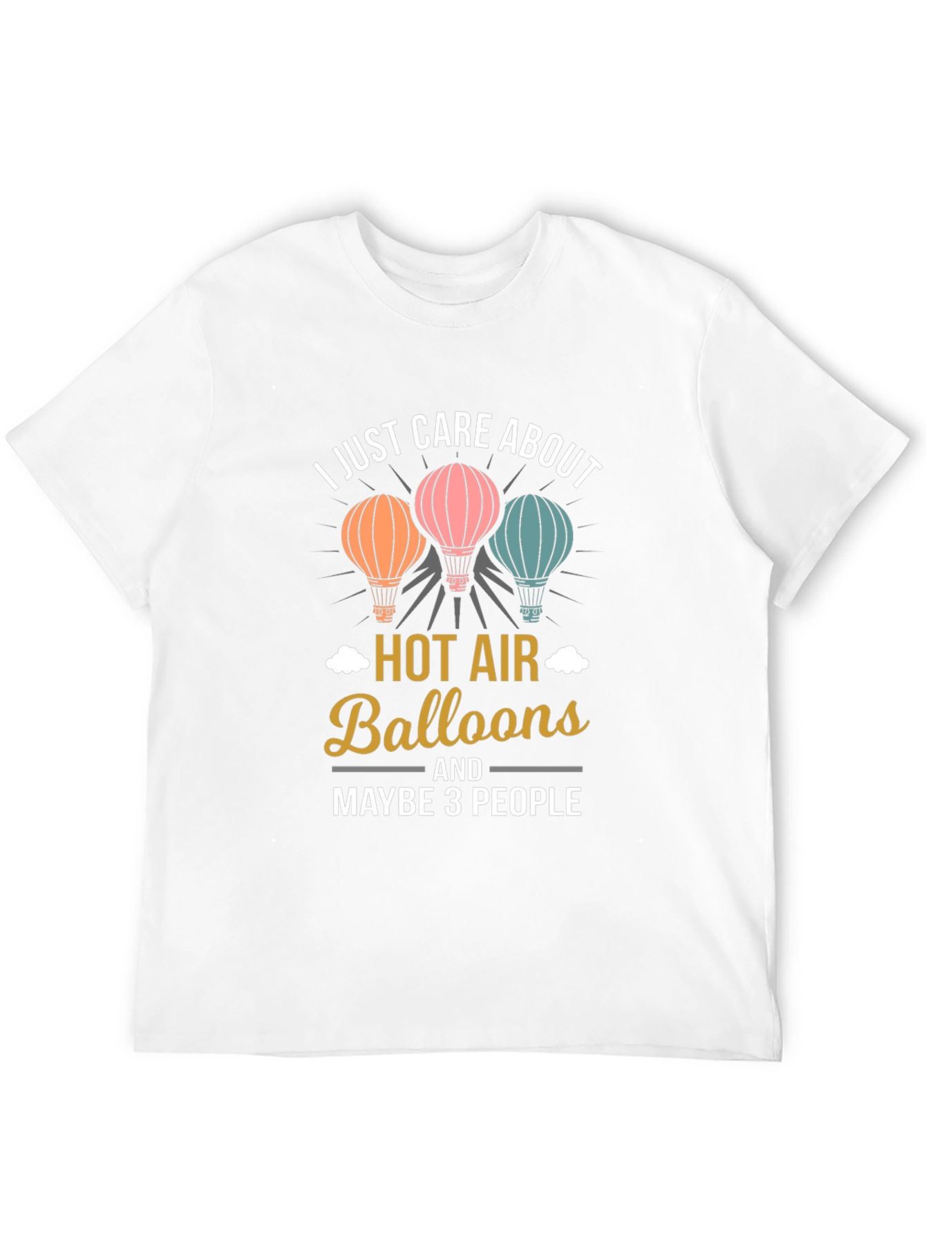 I Care About Hot Air Balloons Graphic Tee