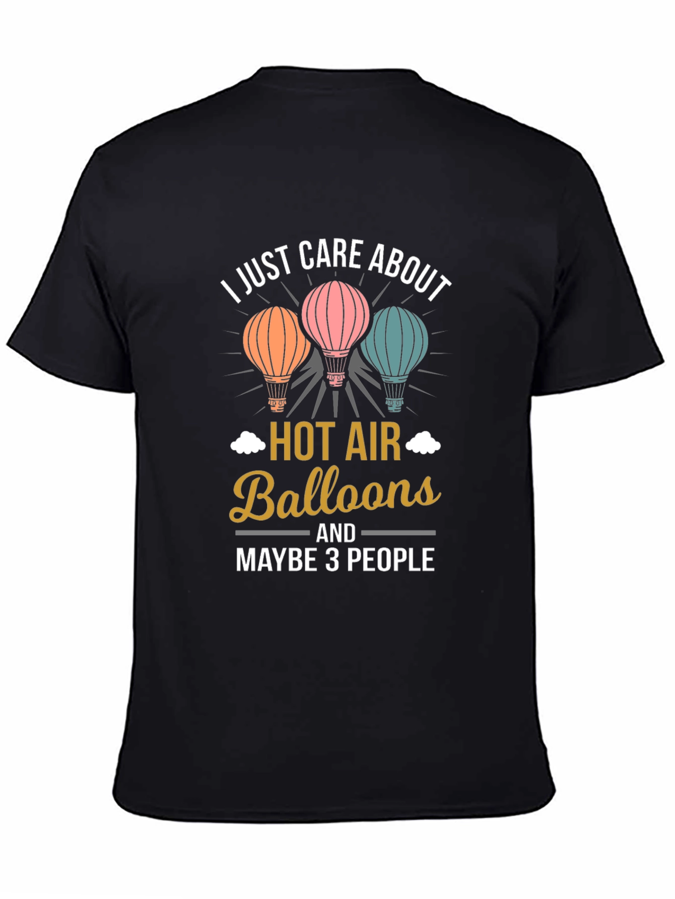 I Care About Hot Air Balloons Graphic Tee