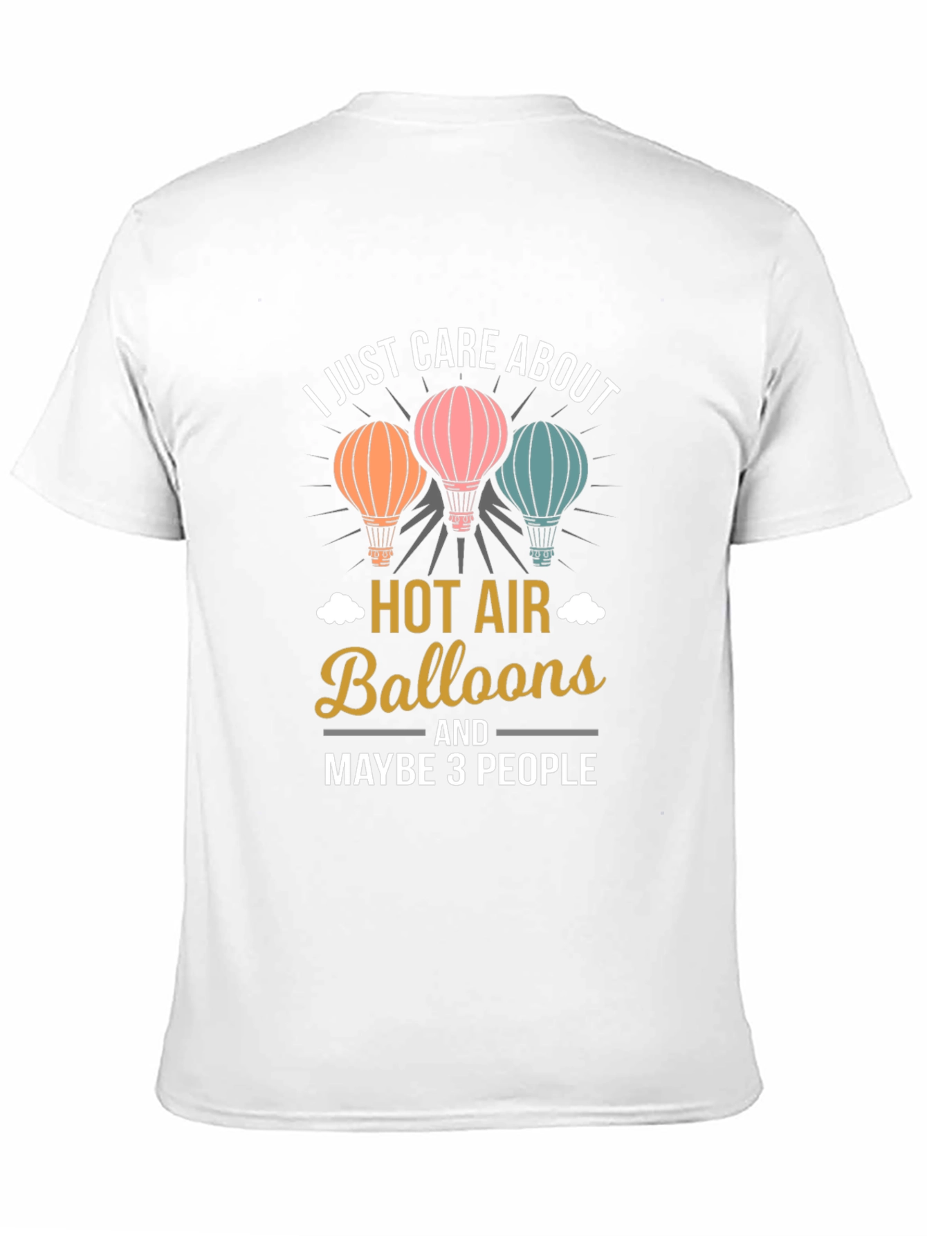 I Care About Hot Air Balloons Graphic Tee