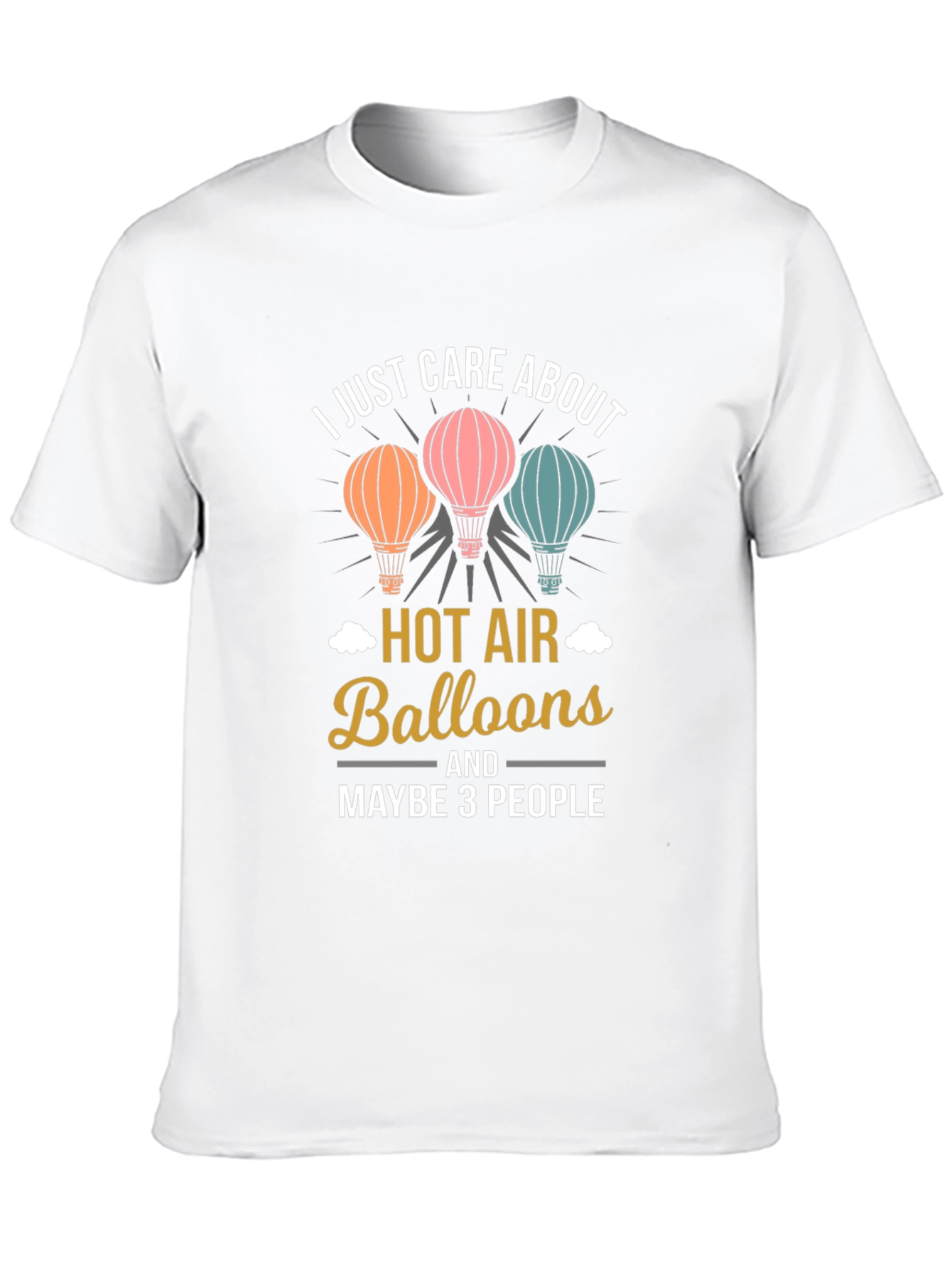 I Care About Hot Air Balloons Graphic Tee