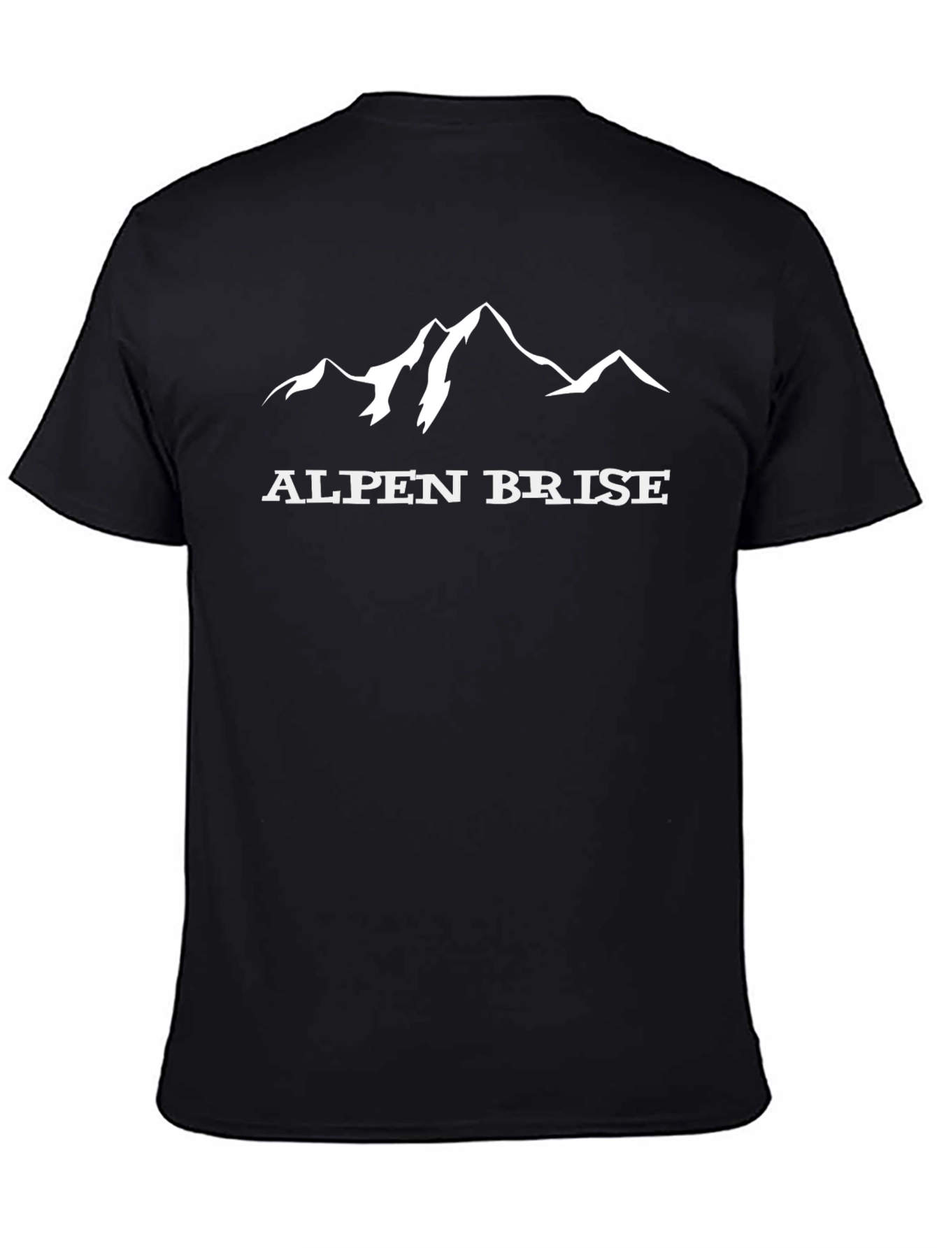 Alpen Brise Mountain Graphic T-Shirt - Black