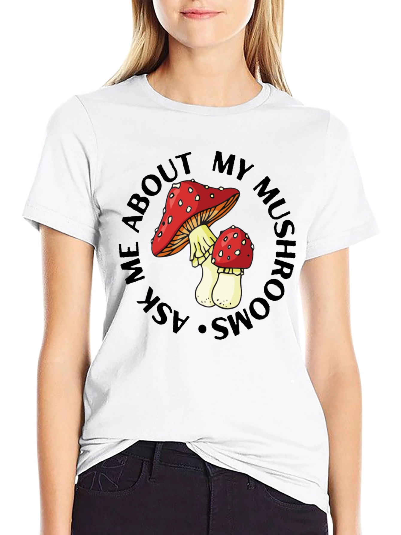 Mushroom Lover T-Shirt - Ask Me About My Mushrooms