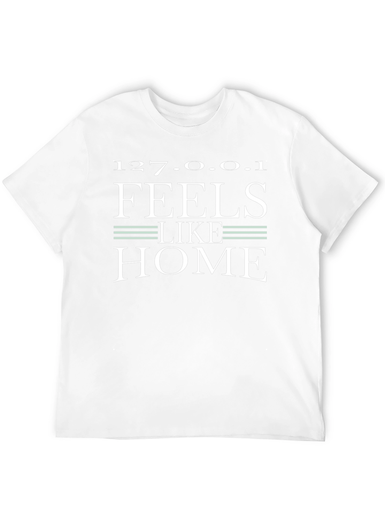 127.0.0.1 Feels Like Home Black T-Shirt