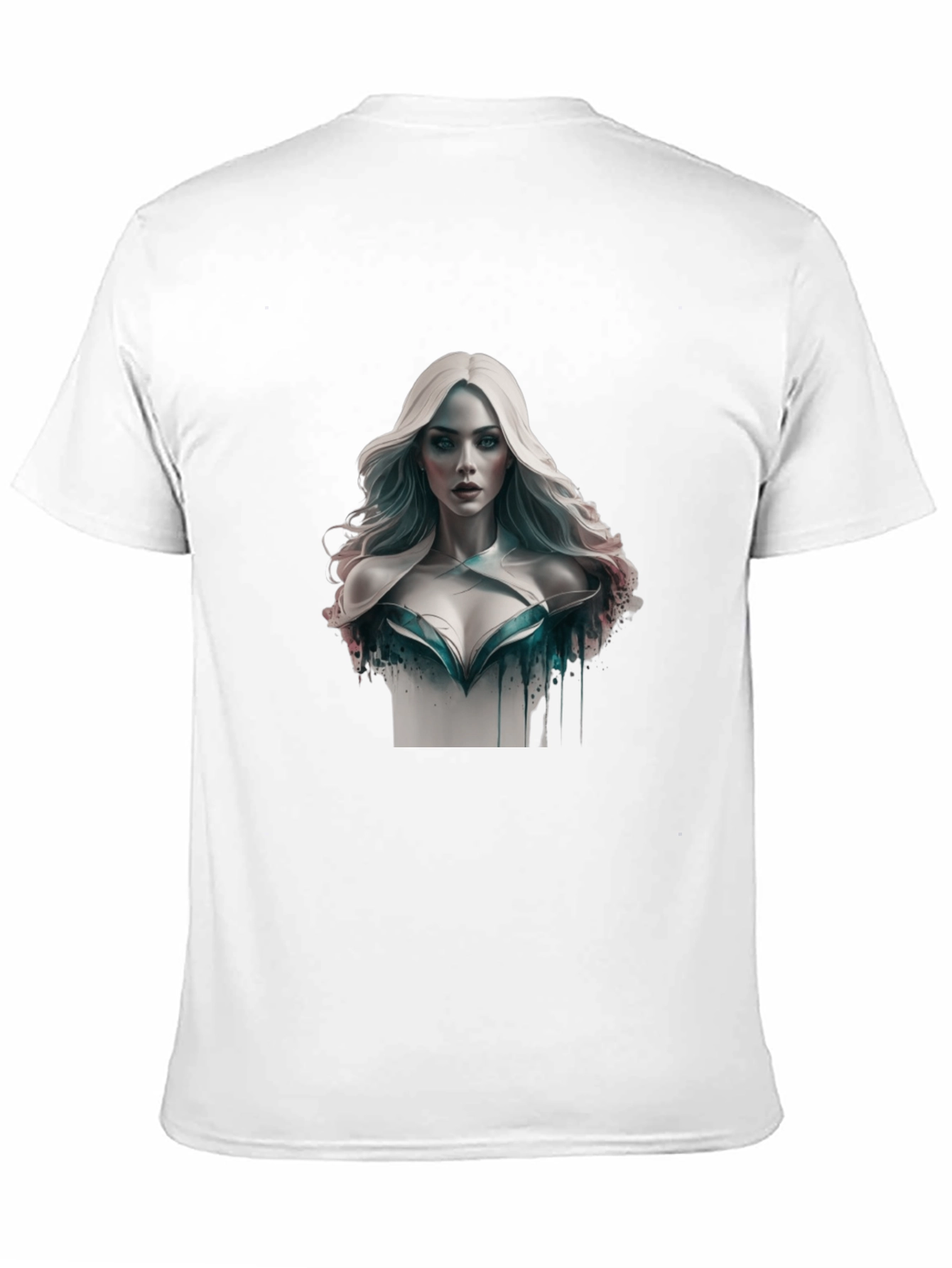 Artistic Woman Graphic Tee - Stylish Black T-Shirt