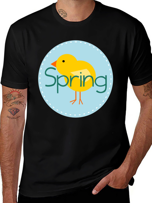 Spring Chick Graphic Tee - Unisex Black T-Shirt