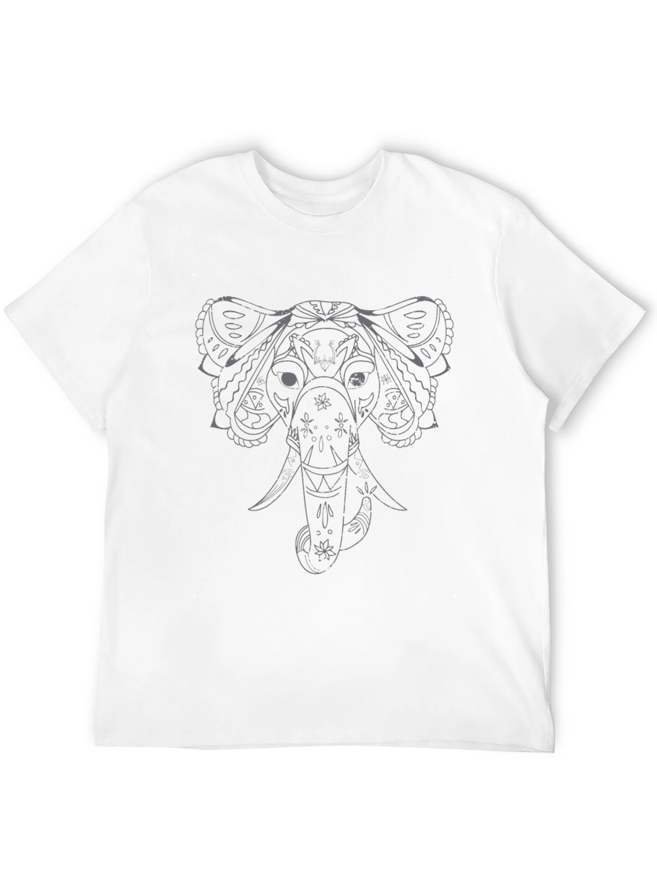 Elephant Graphic Tee - Black Cotton Blend