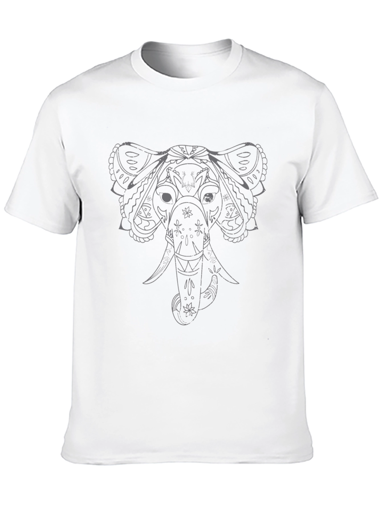Elephant Graphic Tee - Black Cotton Blend