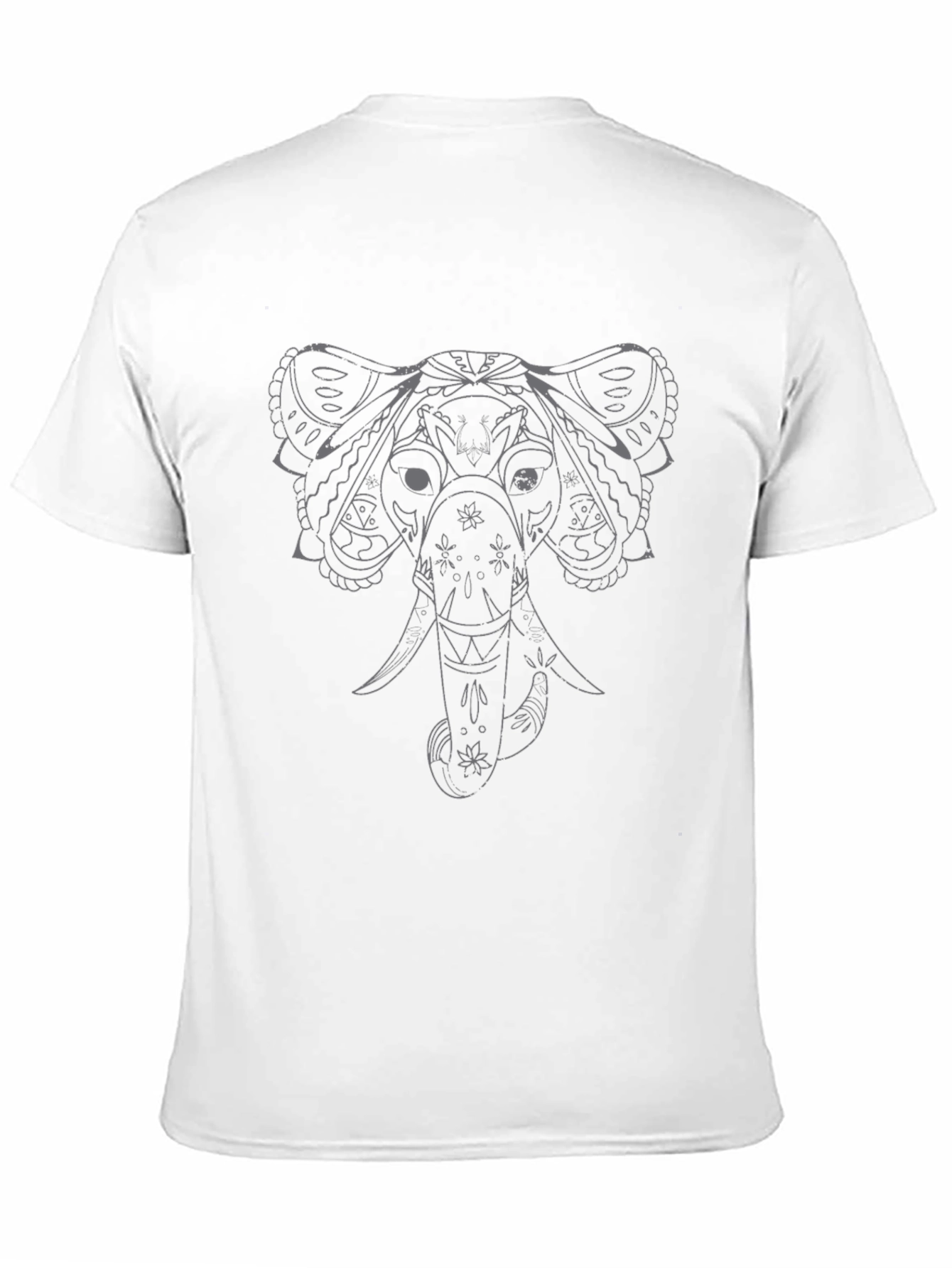 Elephant Graphic Tee - Black Cotton Blend