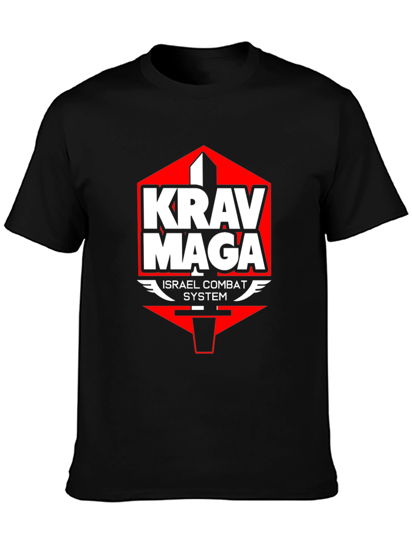 Krav Maga Israel Combat System Black T-Shirt