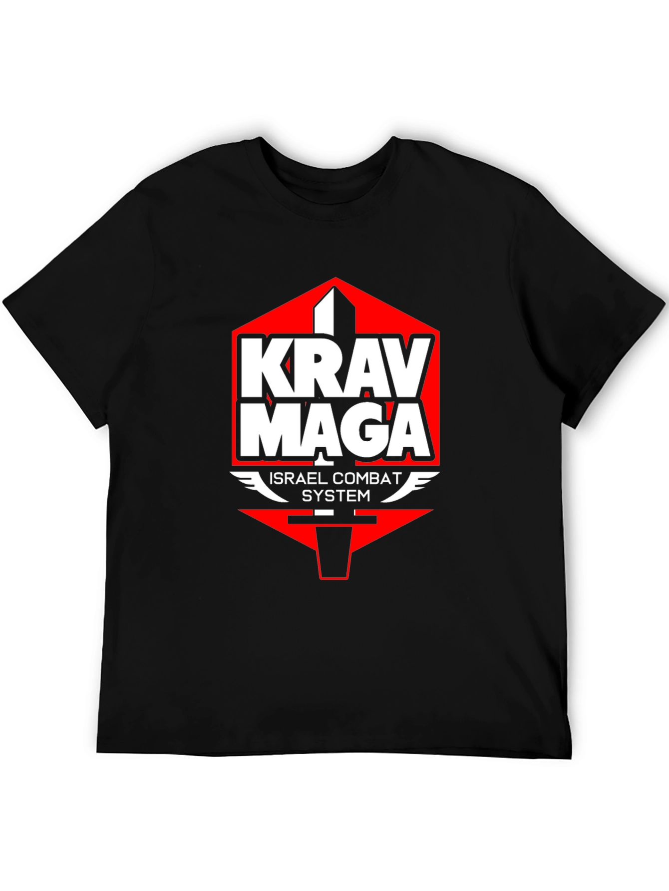 Krav Maga Israel Combat System Black T-Shirt