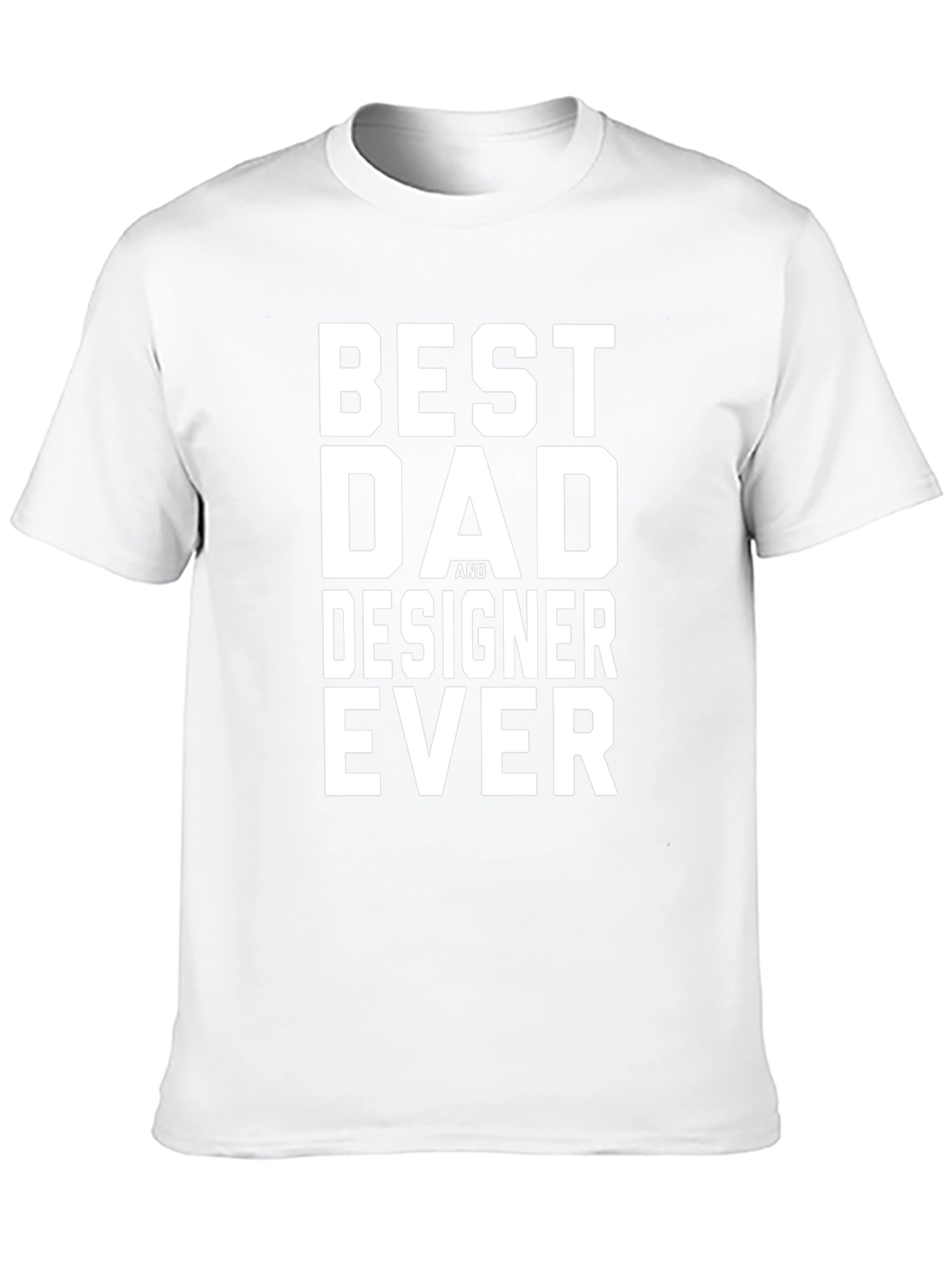 Best Dad and Designer Ever Black T-Shirt